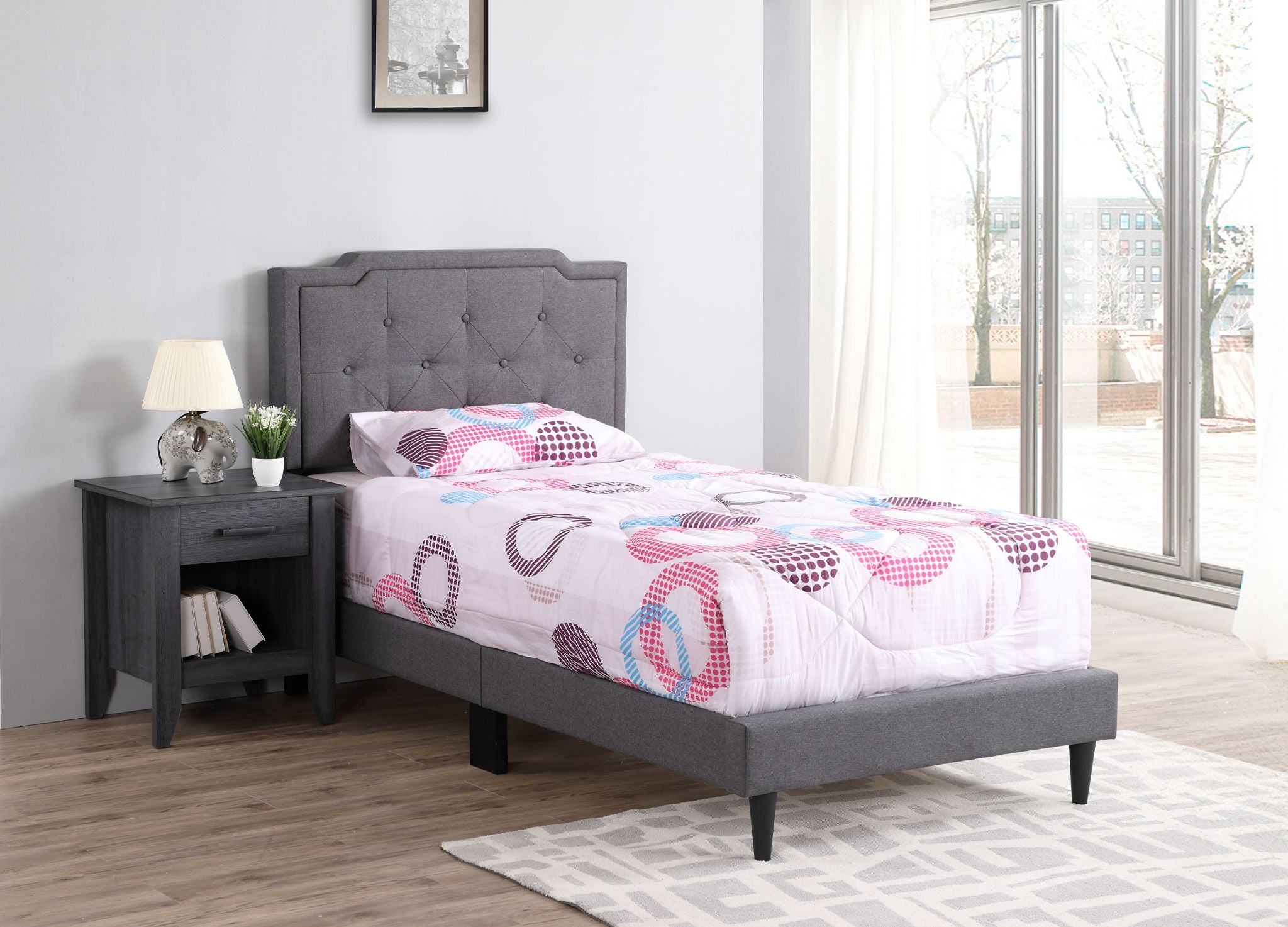 Button Tufted Bed Charming For Cozy Spaces