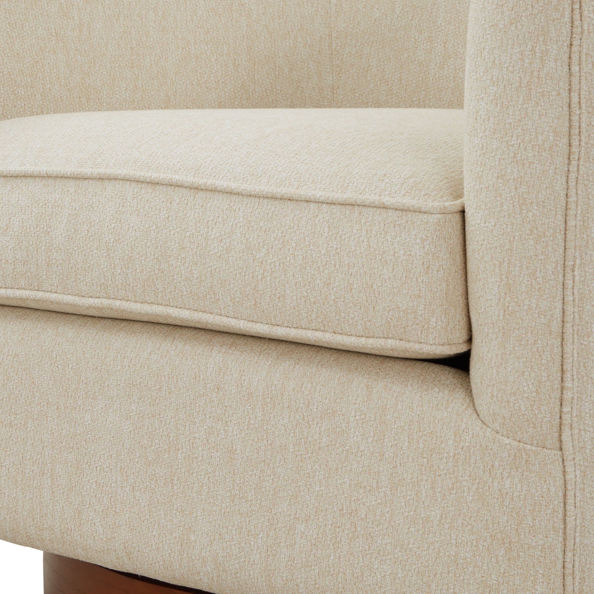 Miramar - Swivel Barrel Chair With Wooden Base