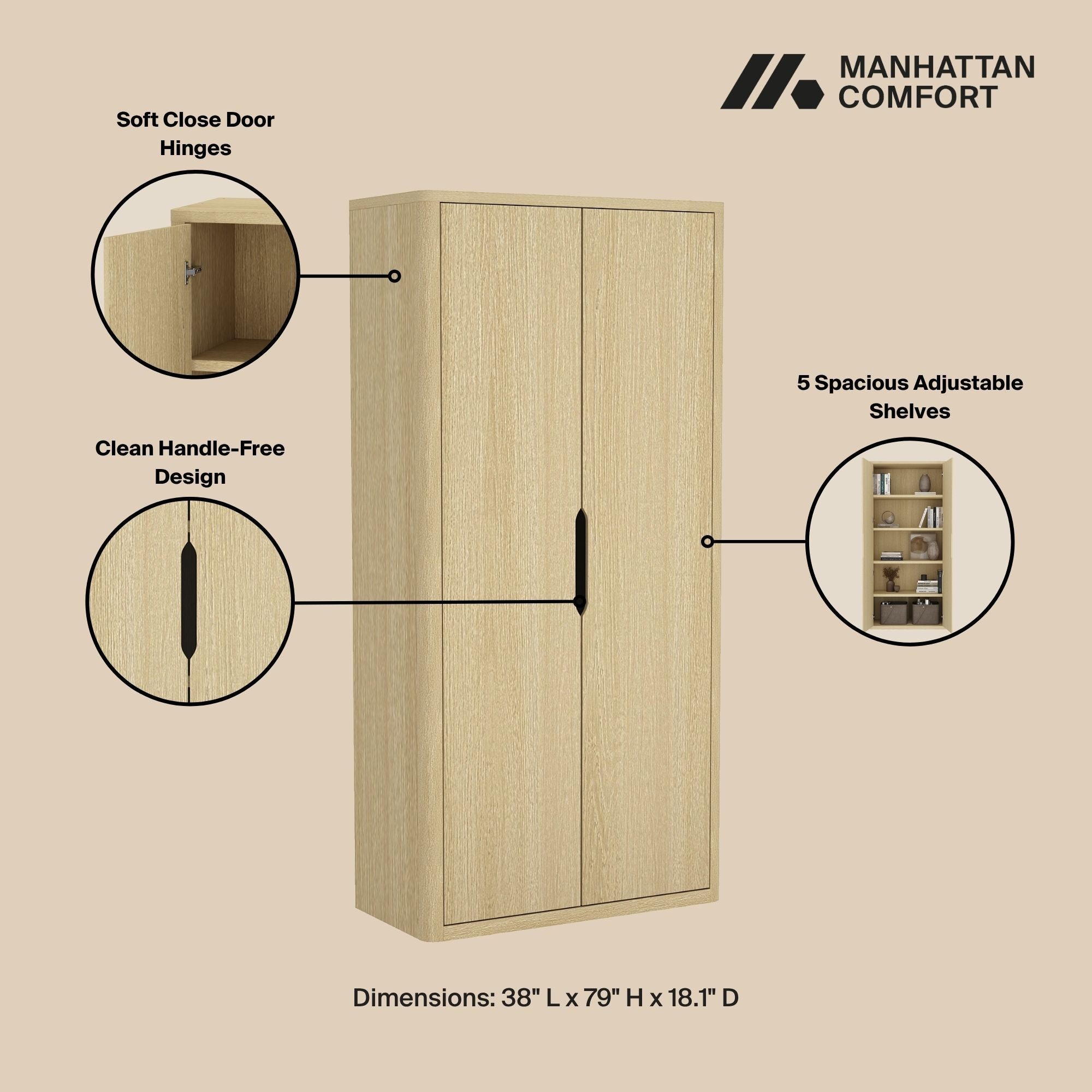 Rivington - Bookcase Cabinet