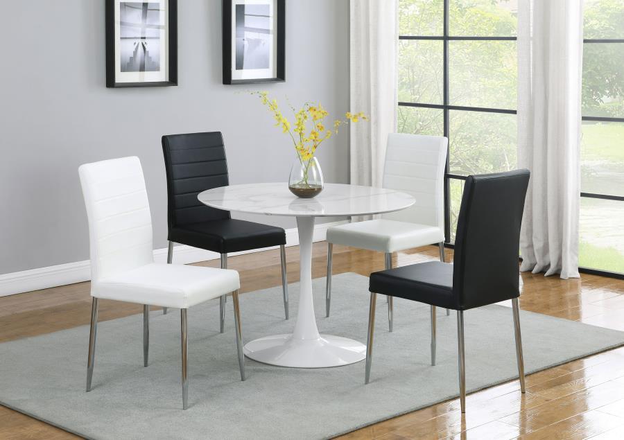 Arkell - Round Faux Marble Top Dining Table