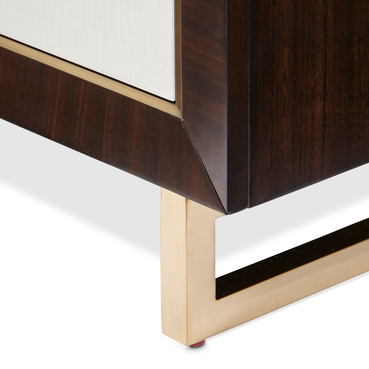 Belmont Place - Media Cabinet - White / Dark Brown