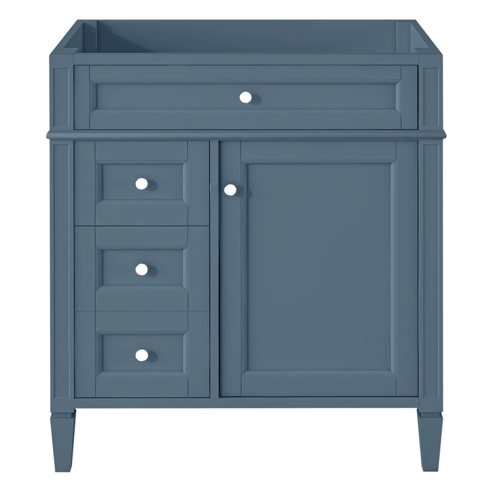 Bathroom Vanity Cabinet With 2 Drawers And Tip-Out Drawer - Indigo
