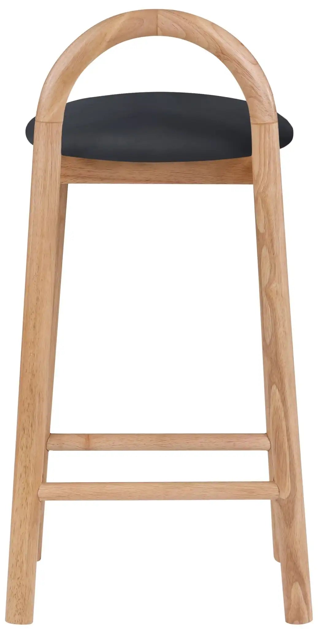 Calvin - Faux Leather Stool - Light Brown Legs