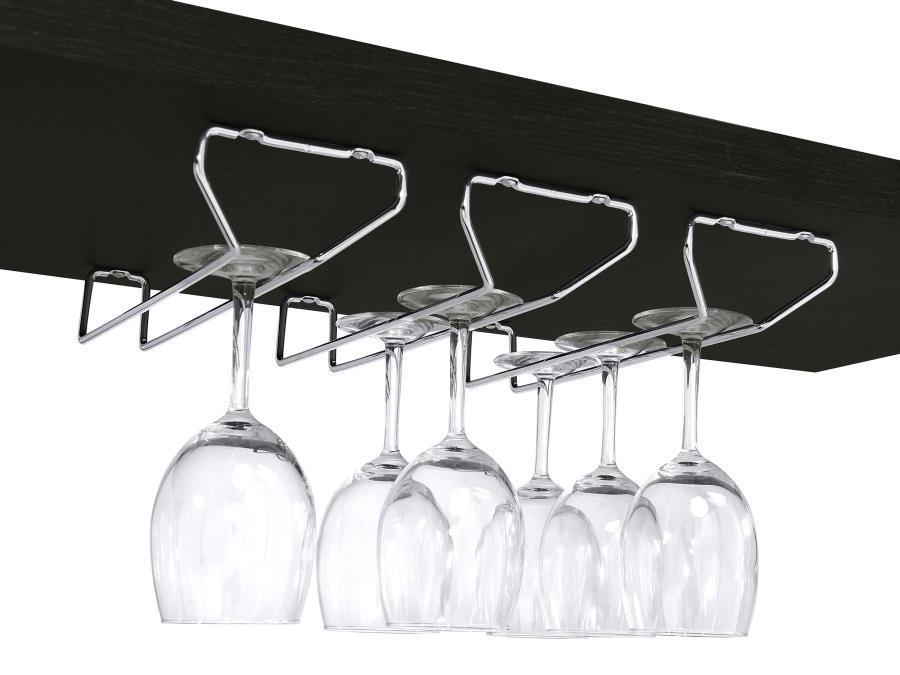 Risley - 2-Door Circular LED Home Bar With Wine Storage