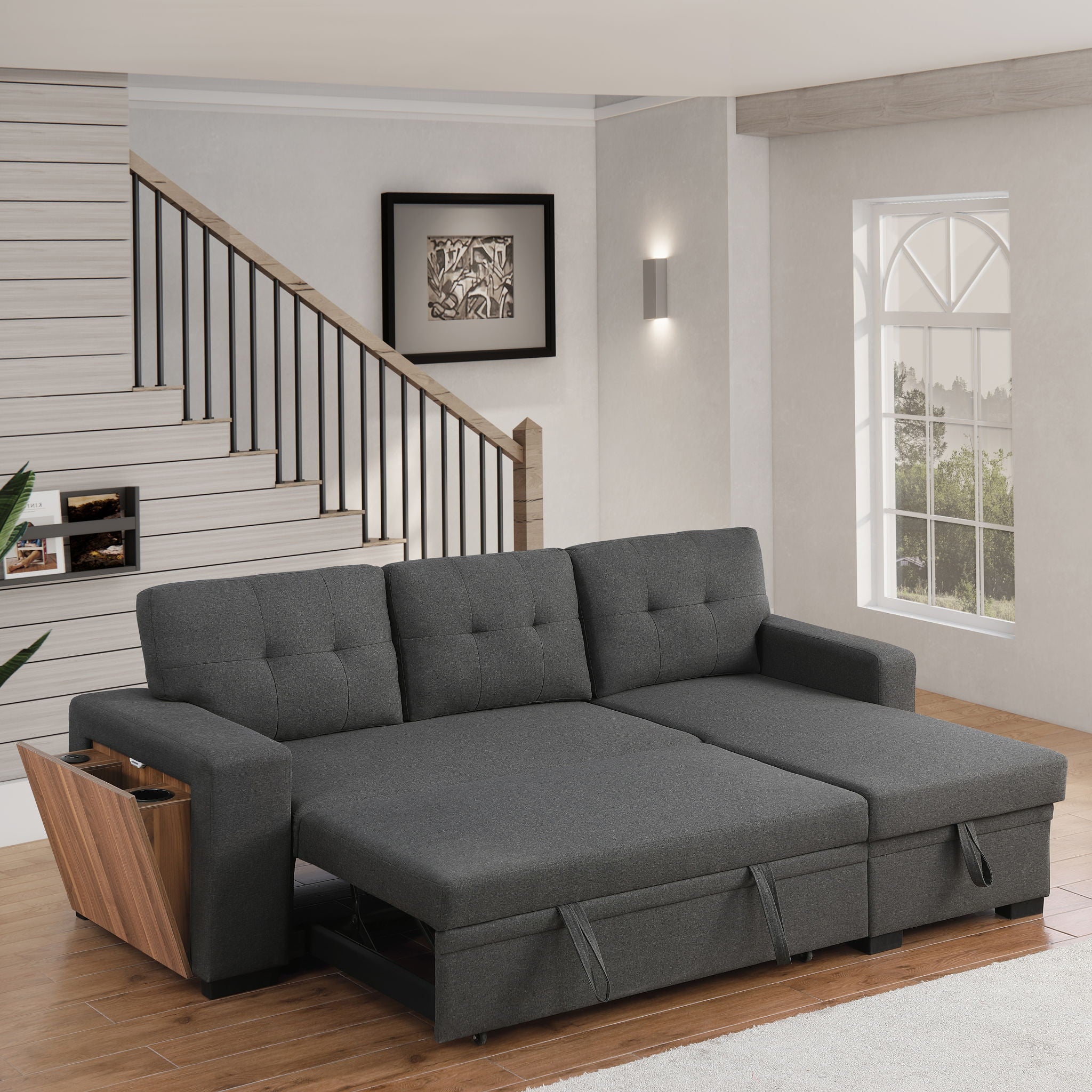 3 Piece Upholstered Sectional