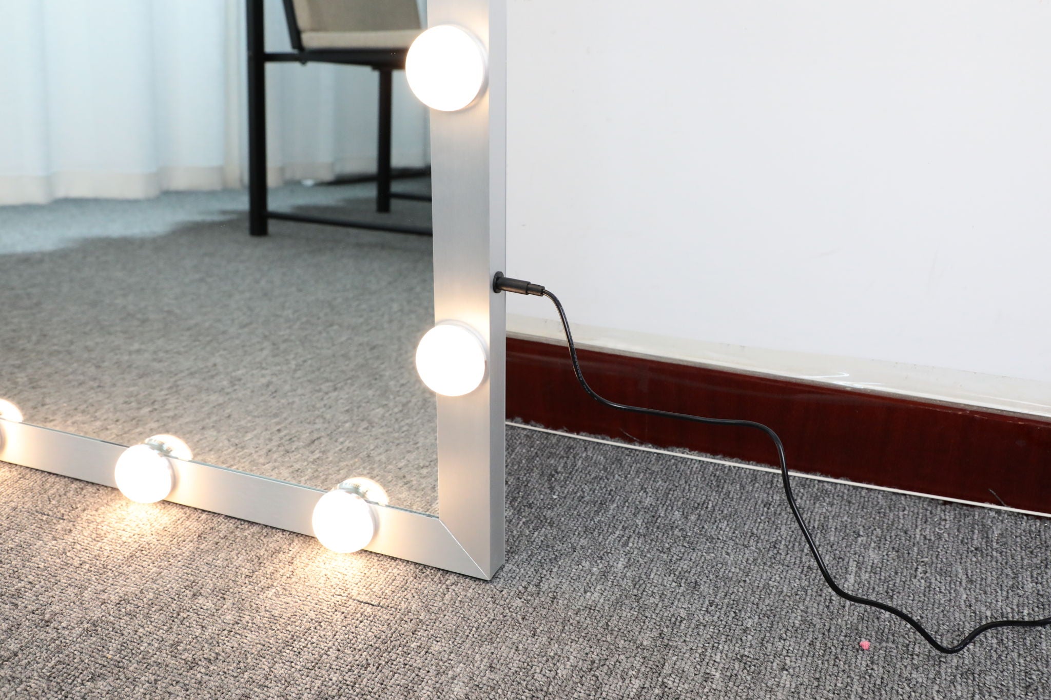 Full Length Mirror With Lights Full Body Vanity Mirror With 3 Color Modes Lighted Standing Floor Mirror For Dressing Room Bedroom Wall Mounted Touch Control