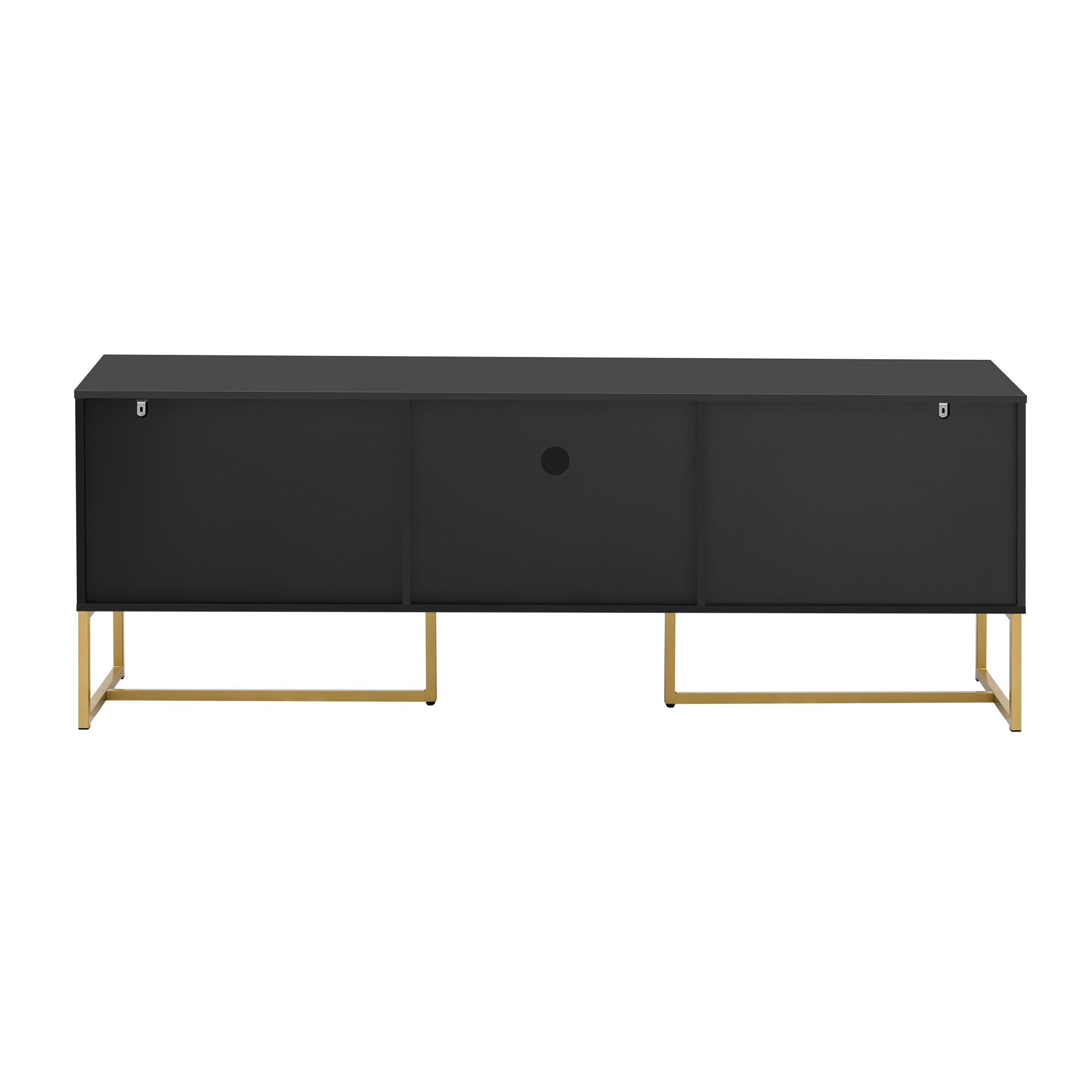 TV Cabinet With 1 Drawer, 2 Cabinets, Handles And Anti-Tip Device