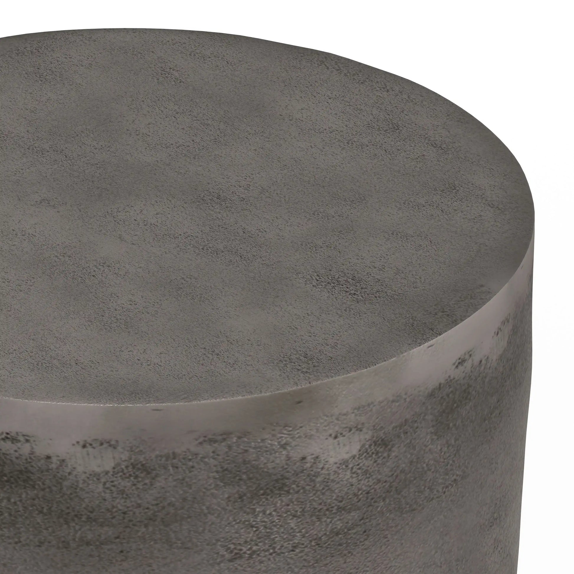 Morris - Metal Accent Table - Antique Silver - Best Buy Furniture