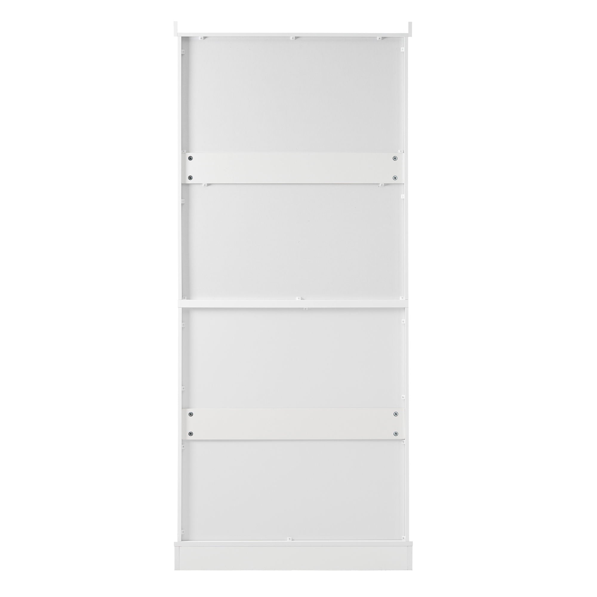 Freestanding Tall Bathroom Cabinet With Adjustable Shelves, Drawers, Soft Close Glass Doors