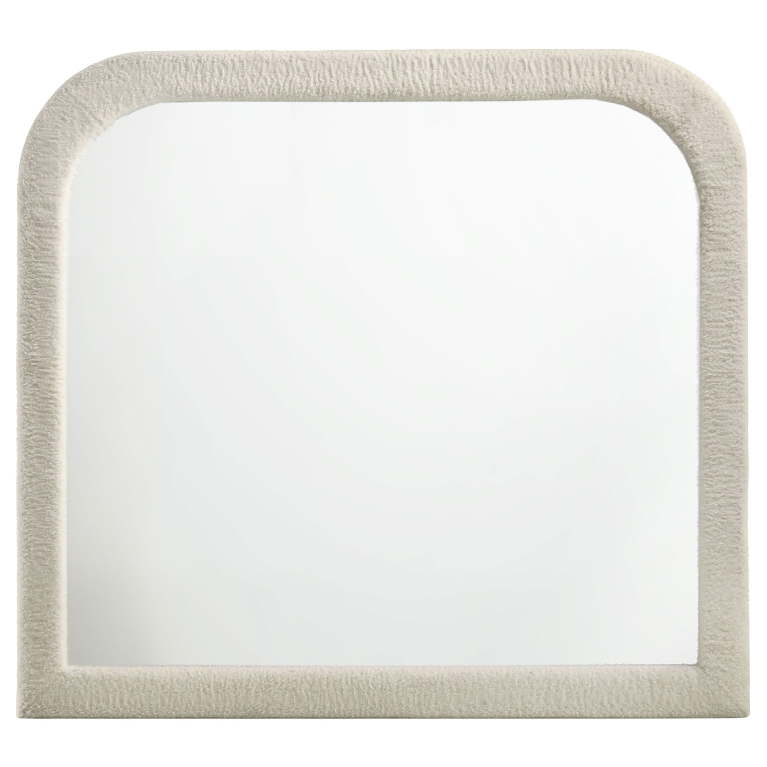 Sonya Upholstered Bedroom Dresser Mirror Ivory-