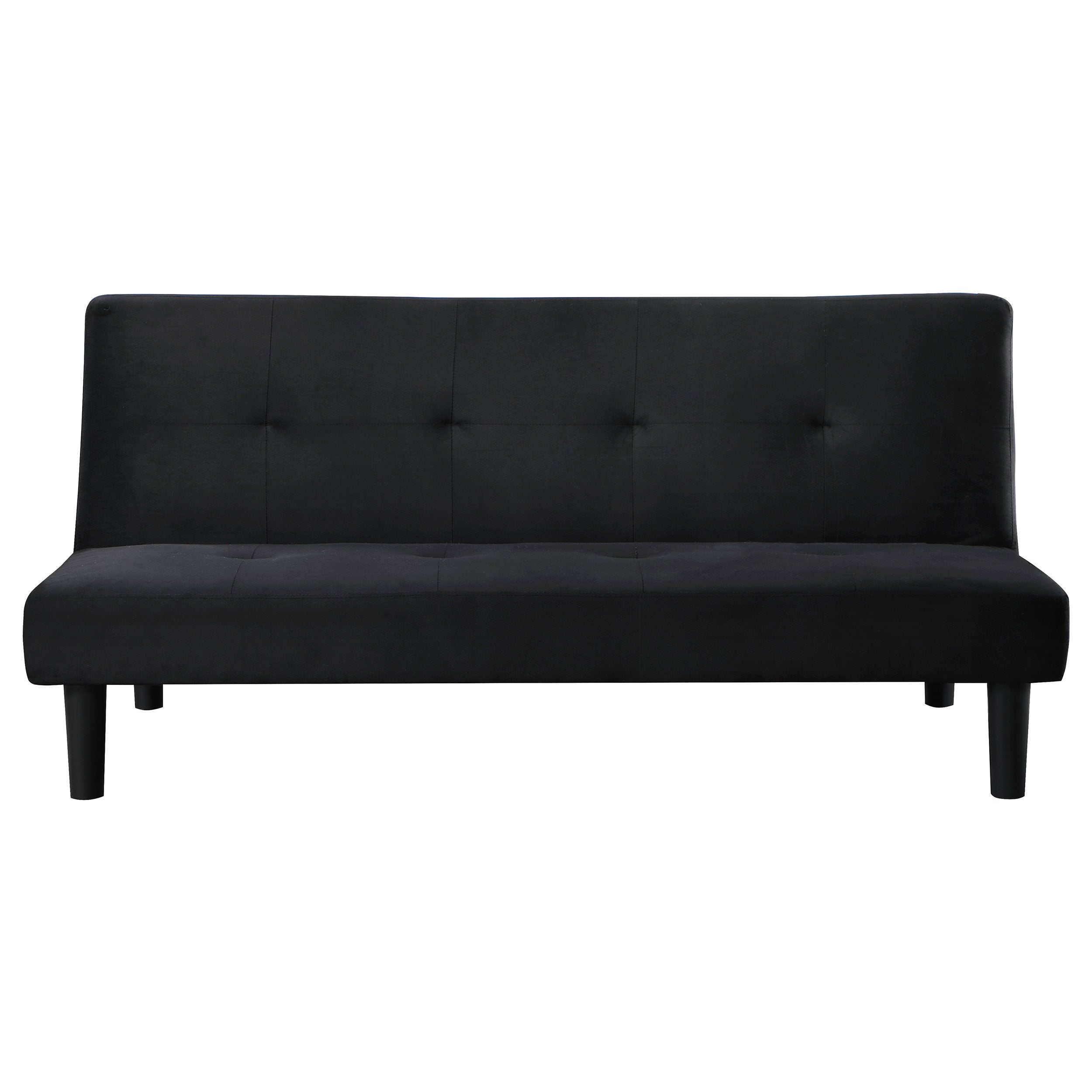 Stanford Upholstered Tufted Convertible Sofa Bed Black-