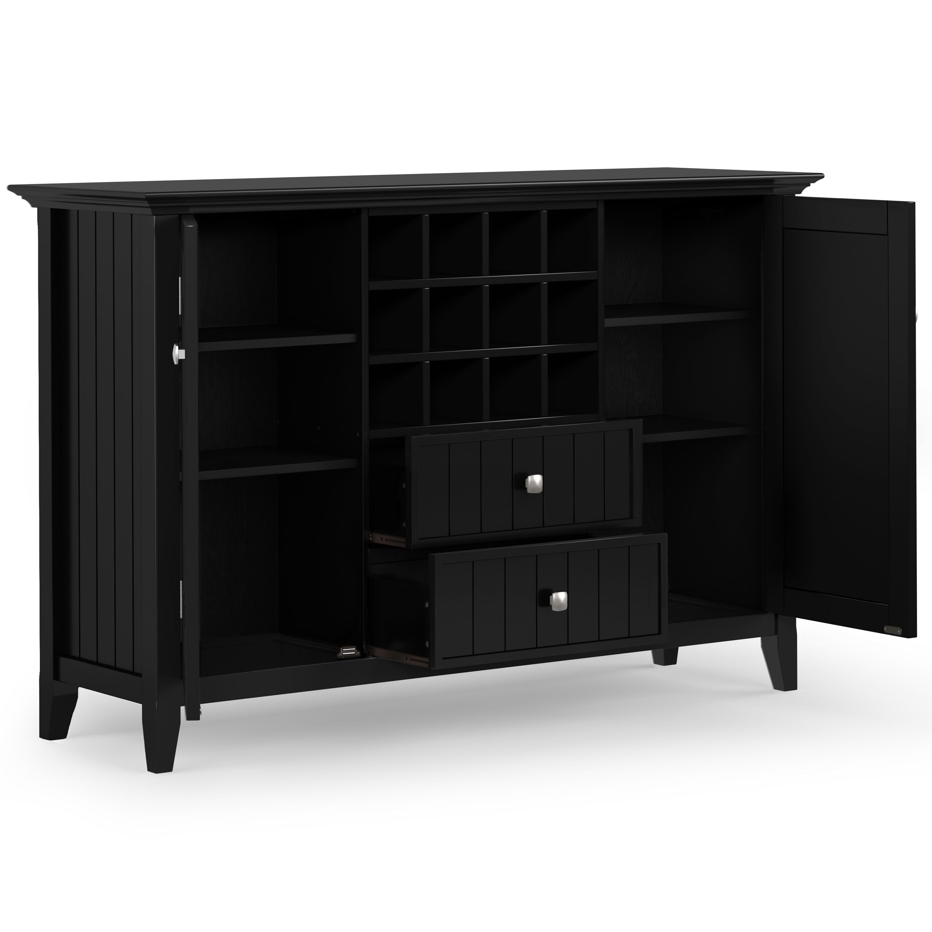 Bedford - Sideboard Buffet And Wine Rack - Best Buy Furniture
