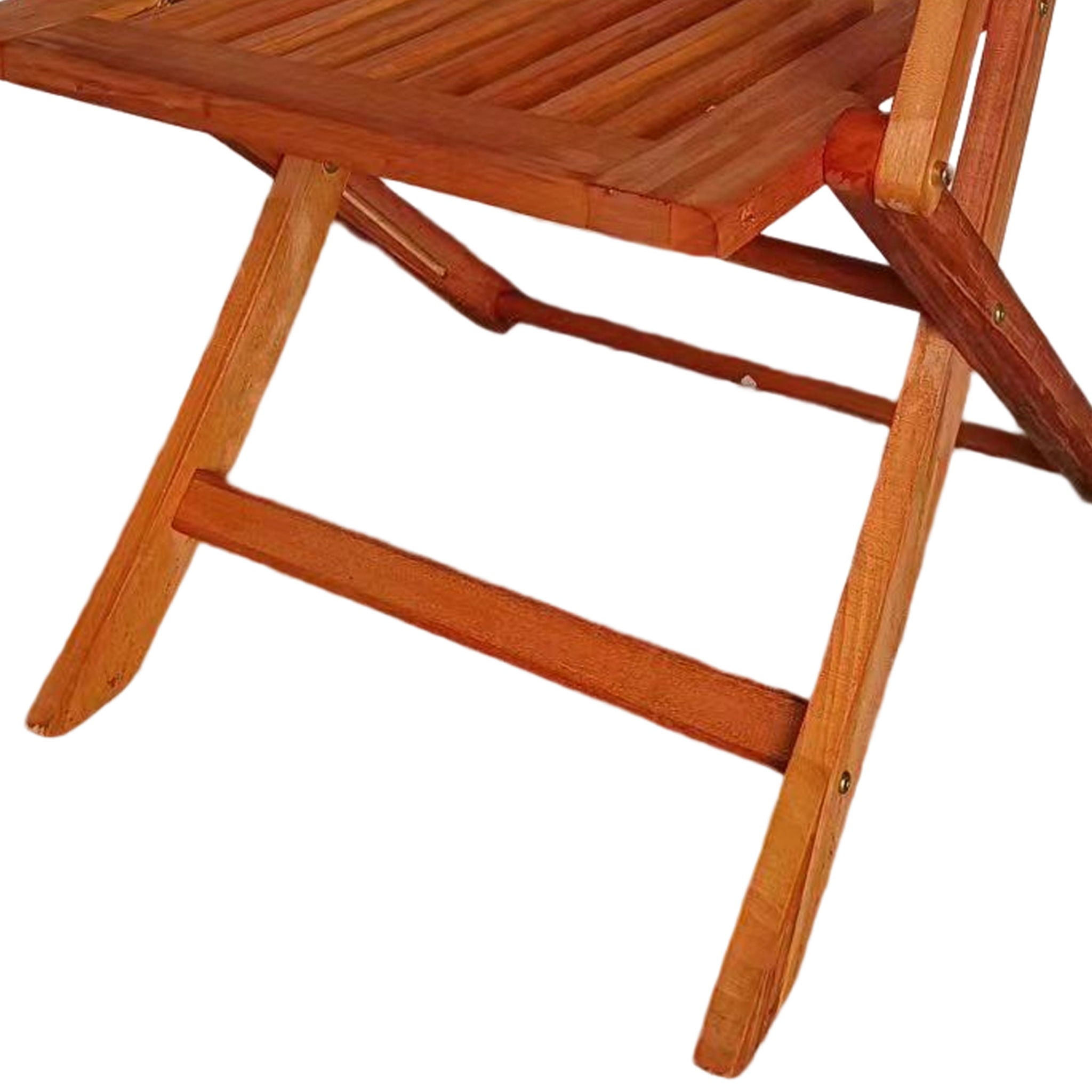 Foldable Patio Dining Set With 4 Folding Chairs For Indoor And Outdoor Use - Teak - Best Buy Furniture