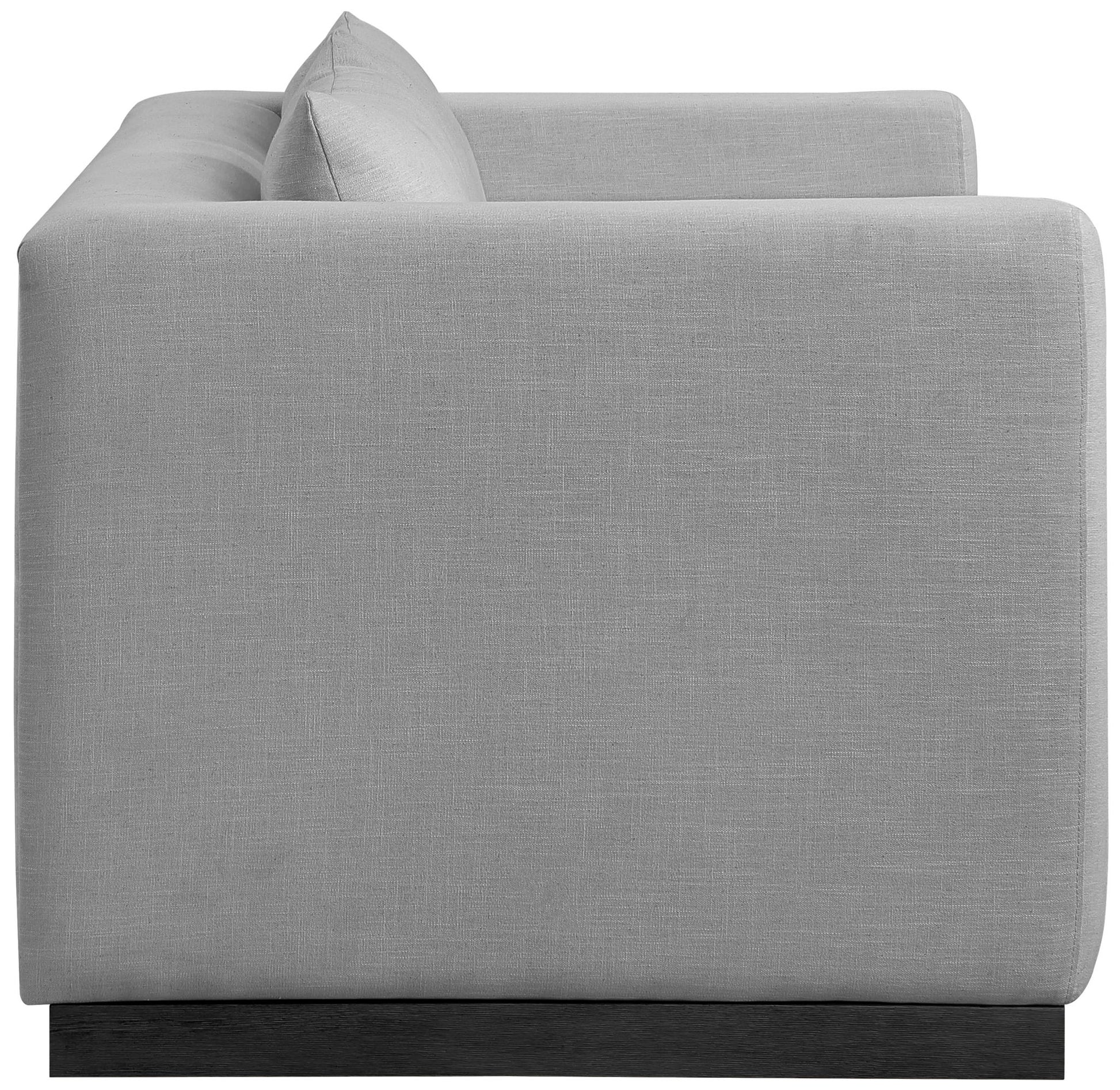 Alfie - Linen Textured Fabic Loveseat - Best Buy Furniture