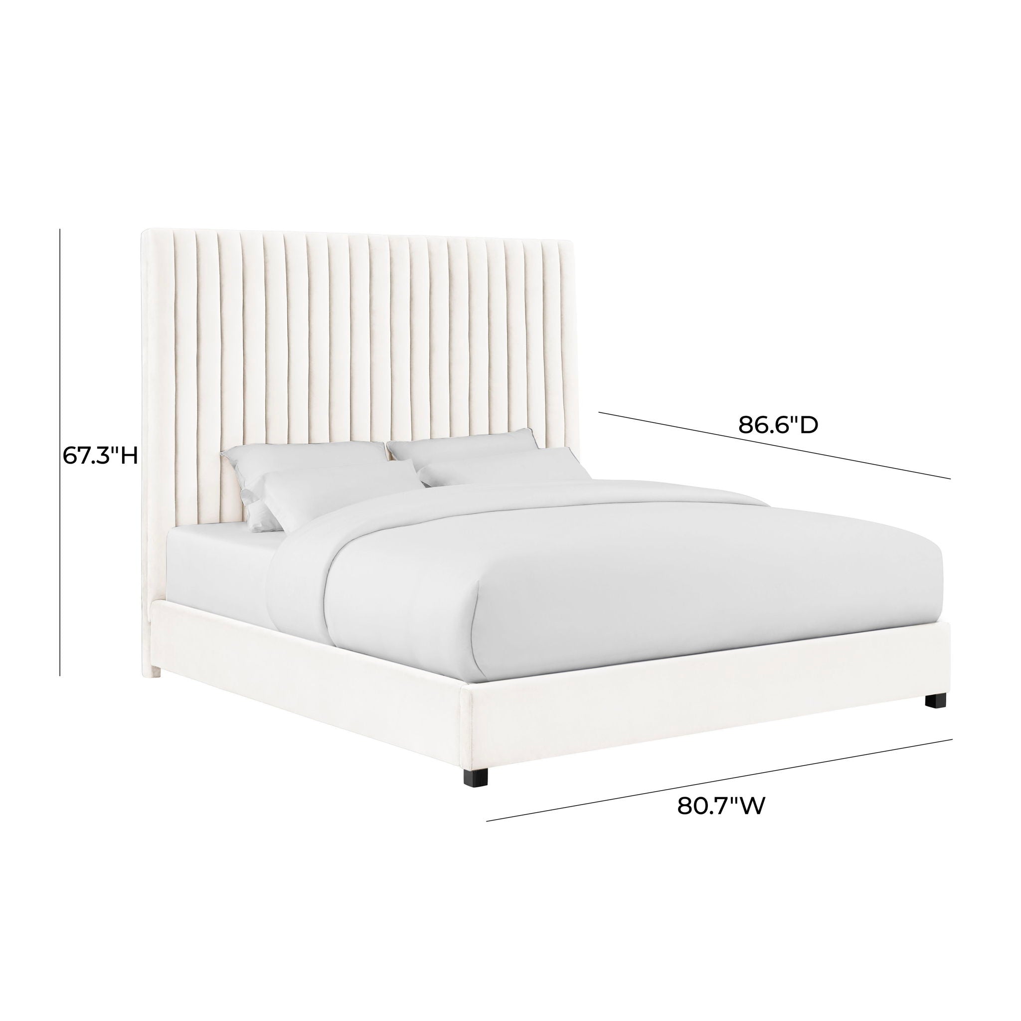 Arabelle - Velvet Bed