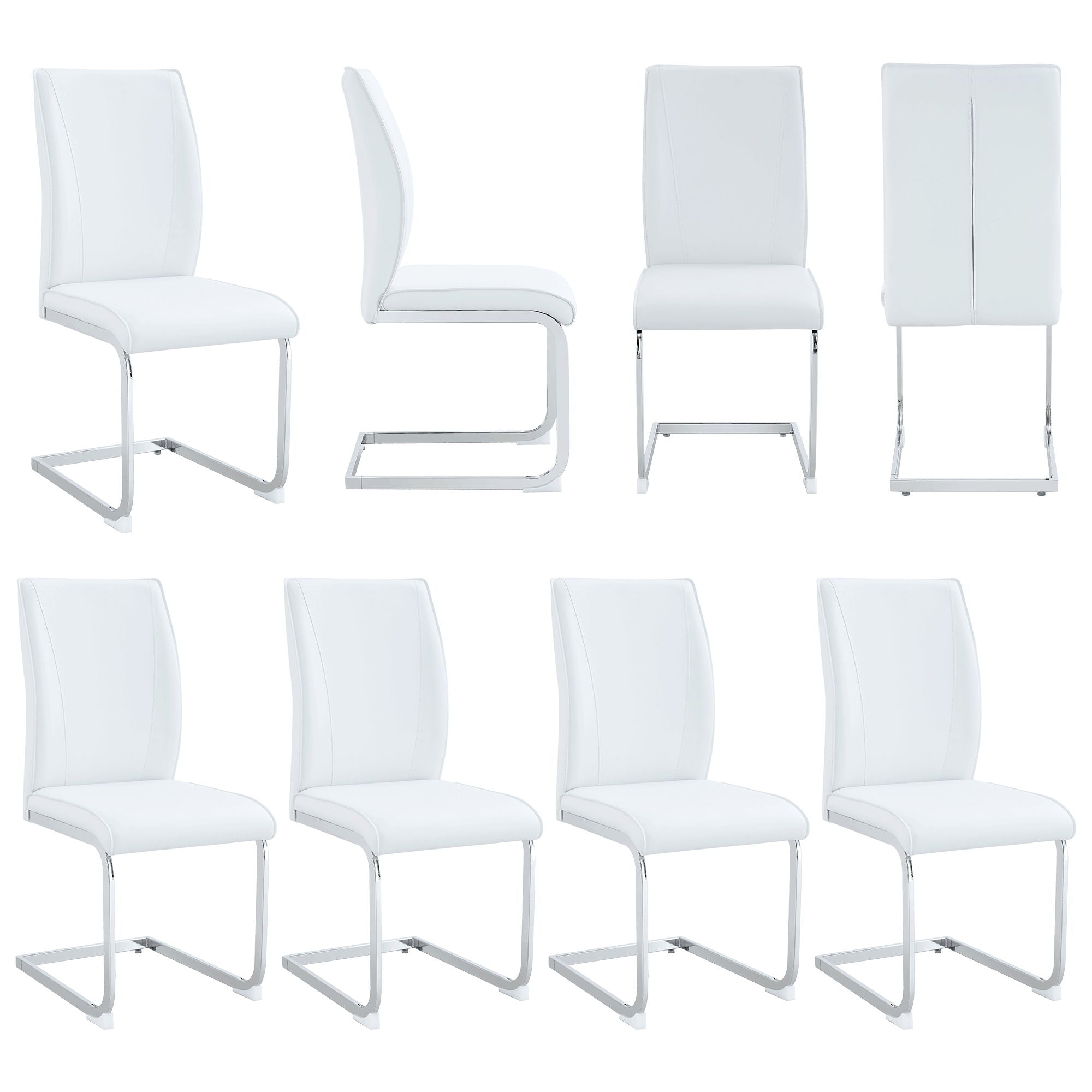 Luxury Simple Arch Chair, High Resilience With Metal Legs