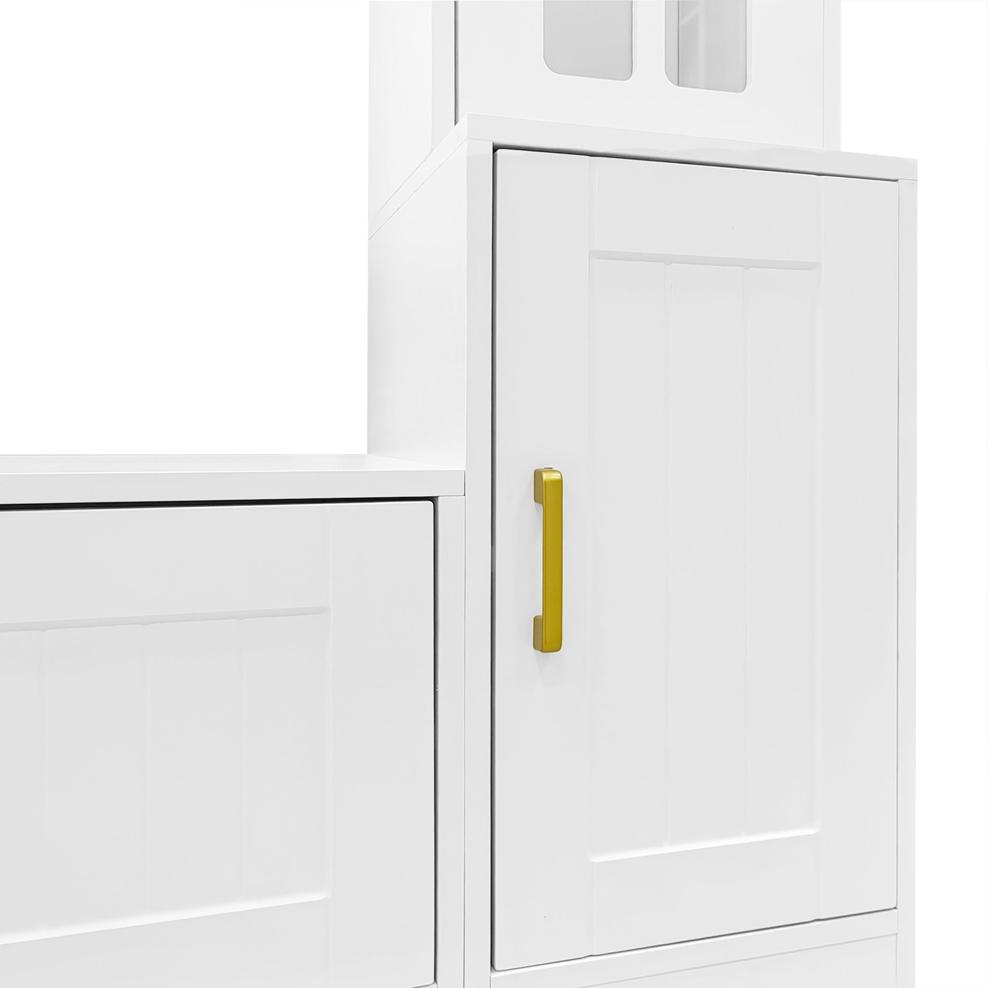 Wall Unit Entertainment Center With Bookshelves For TVs Up To 80"