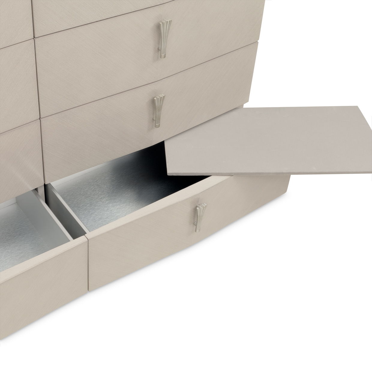 Fantosini - 10-Drawer Mule Chest - Silver Mist