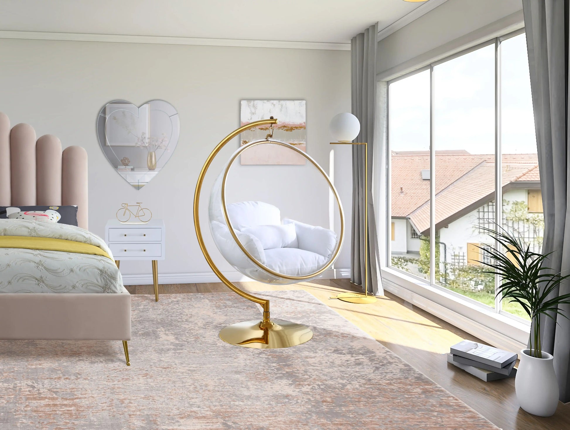 Luna - Swing Bubble Accent Chair - Best Buy Furniture