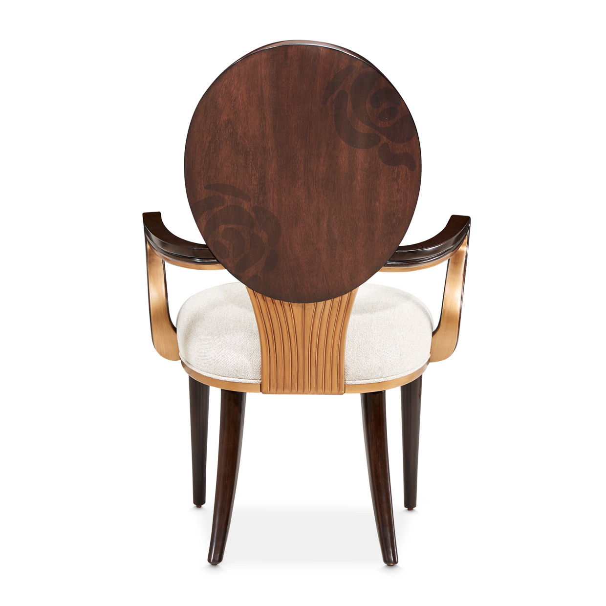 Camellia Field - Dining Arm Chair (Set of 2) - Linen / Warm Pecan