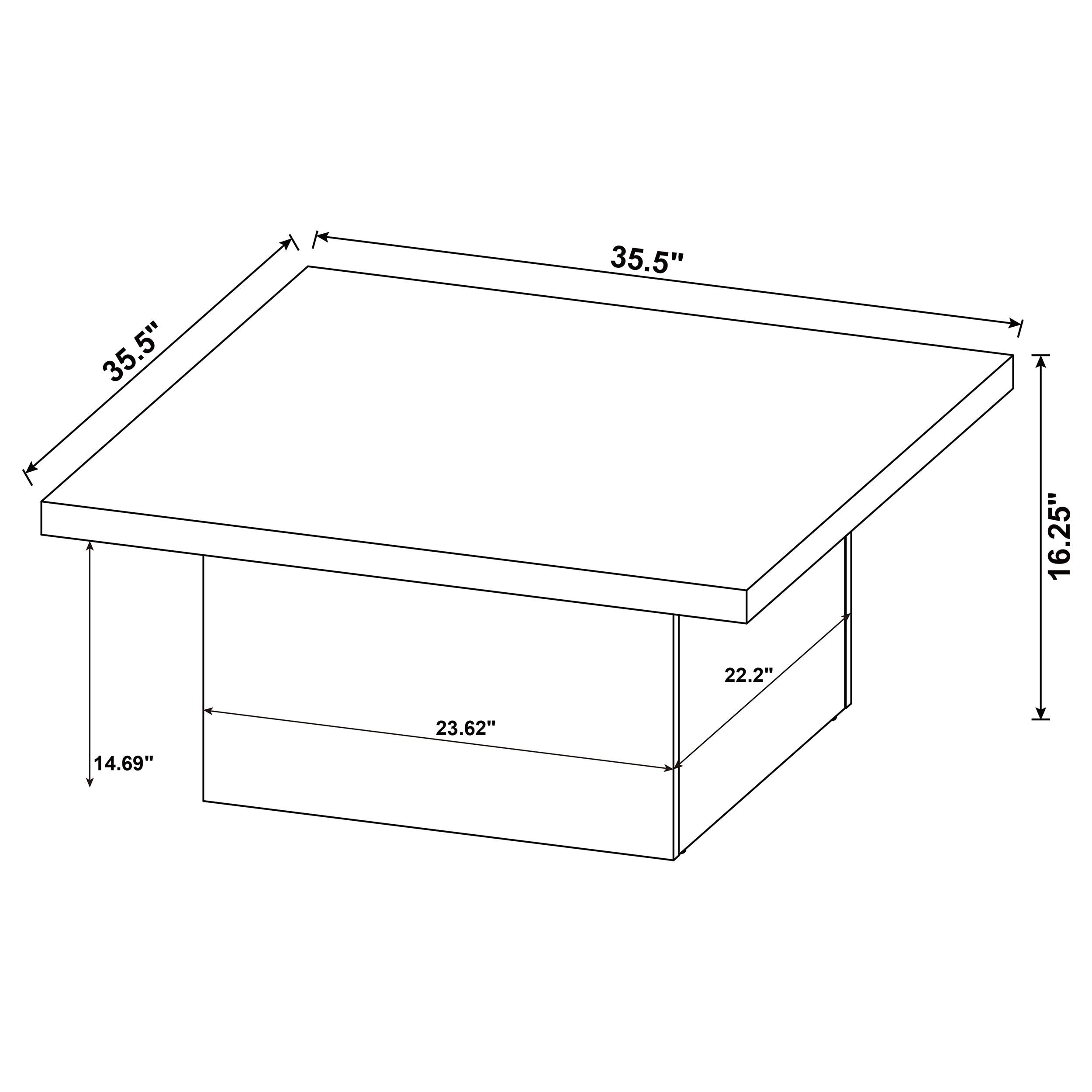 Exeter Mango Square Coffee Table