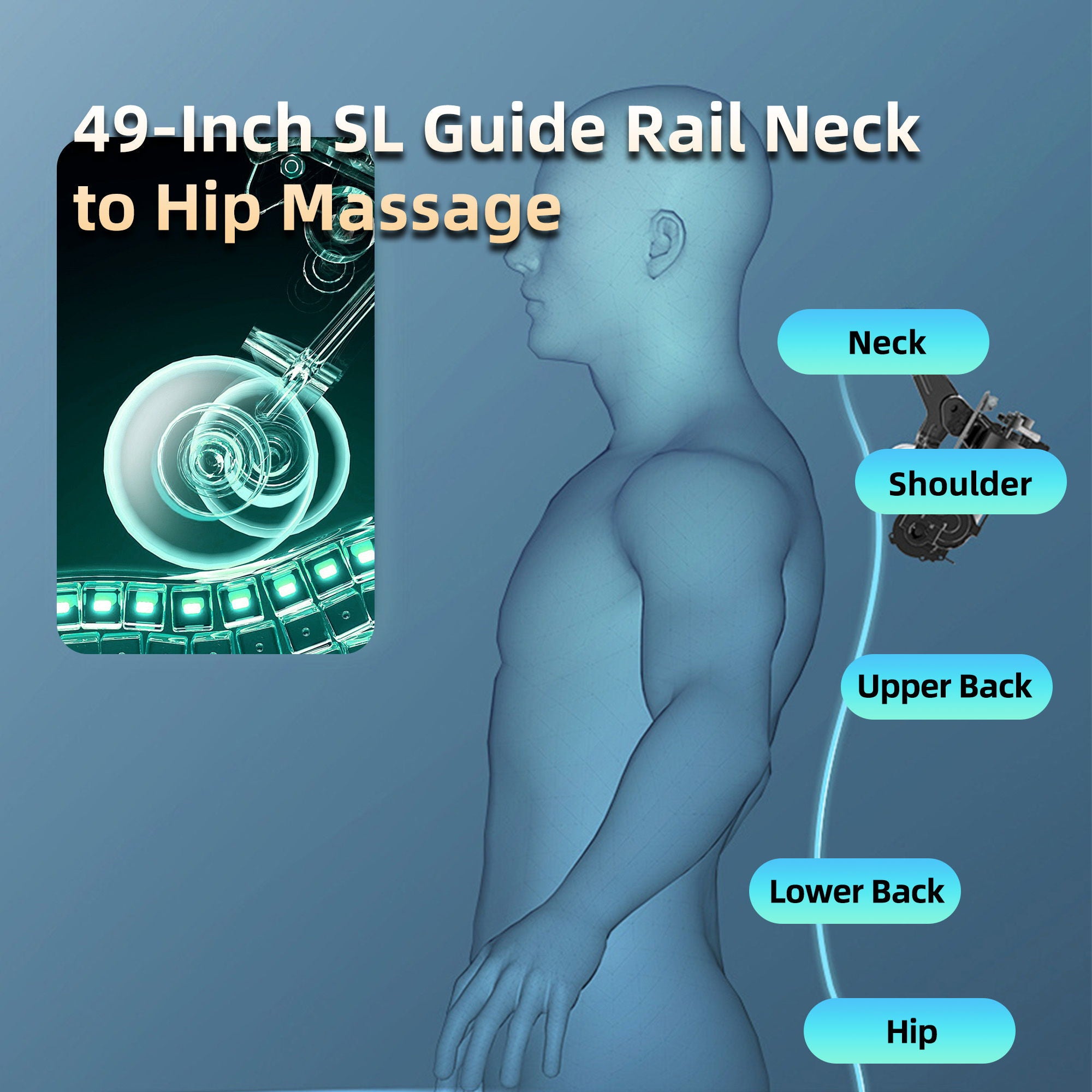 Knead Tap Shiatsu Massage Chair, Zero Gravity Full Body With Auto Modes And Airbag Massage