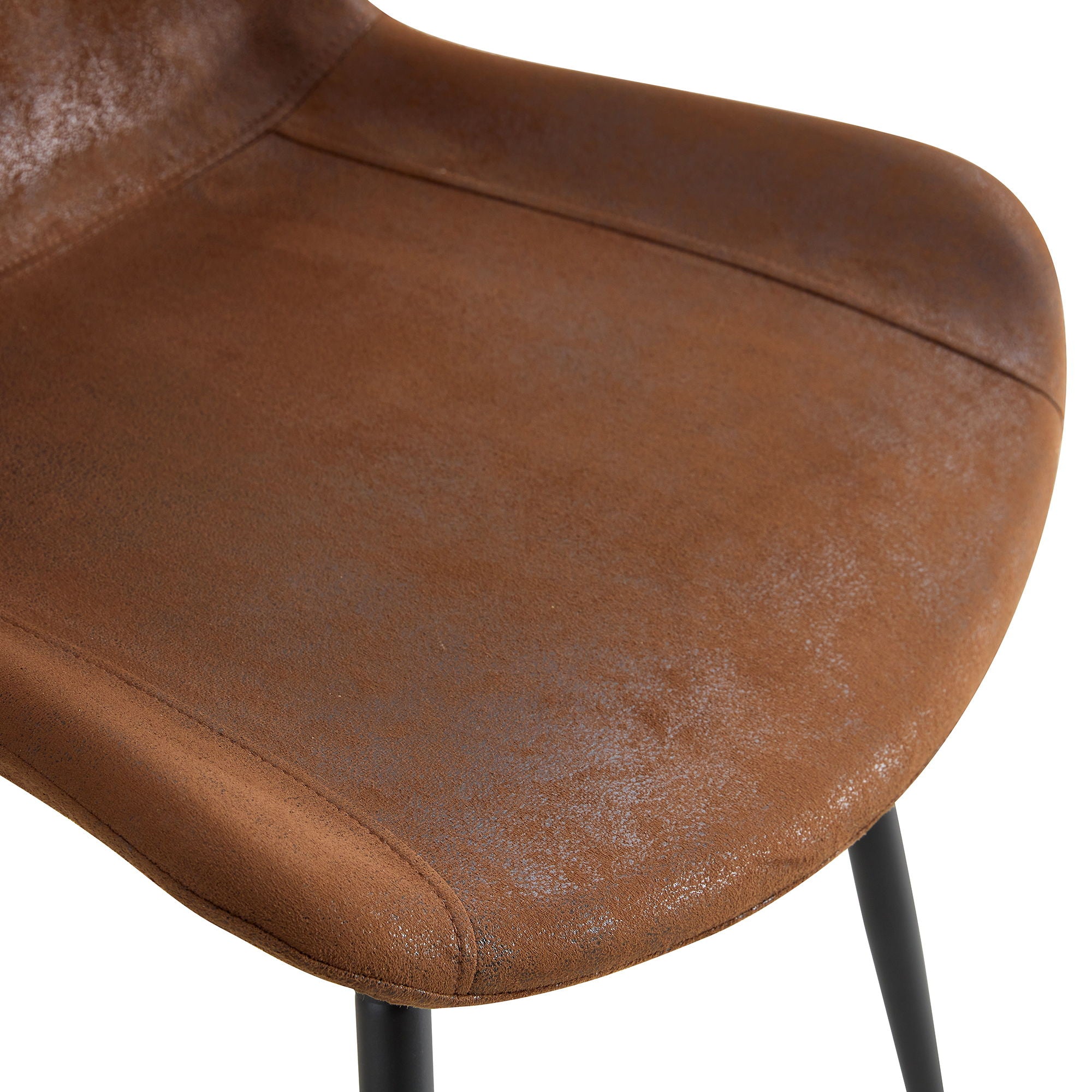 Modern Medieval Style Restaurant Cushioned Chairs With Suede Backrests