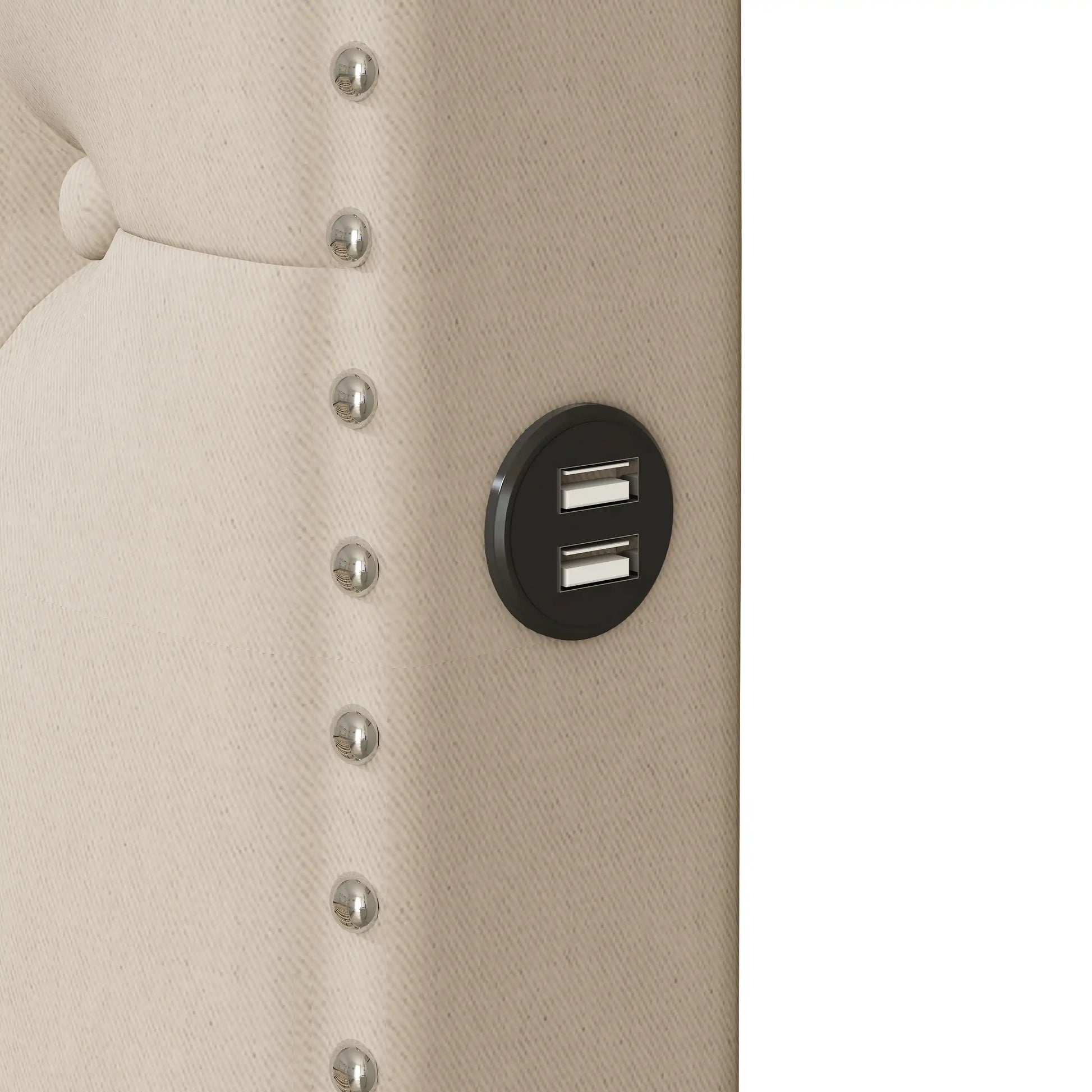 Luma & Co Queen Size Upholstered Platform Bed with Twin Size Trundle - Best Buy Furniture