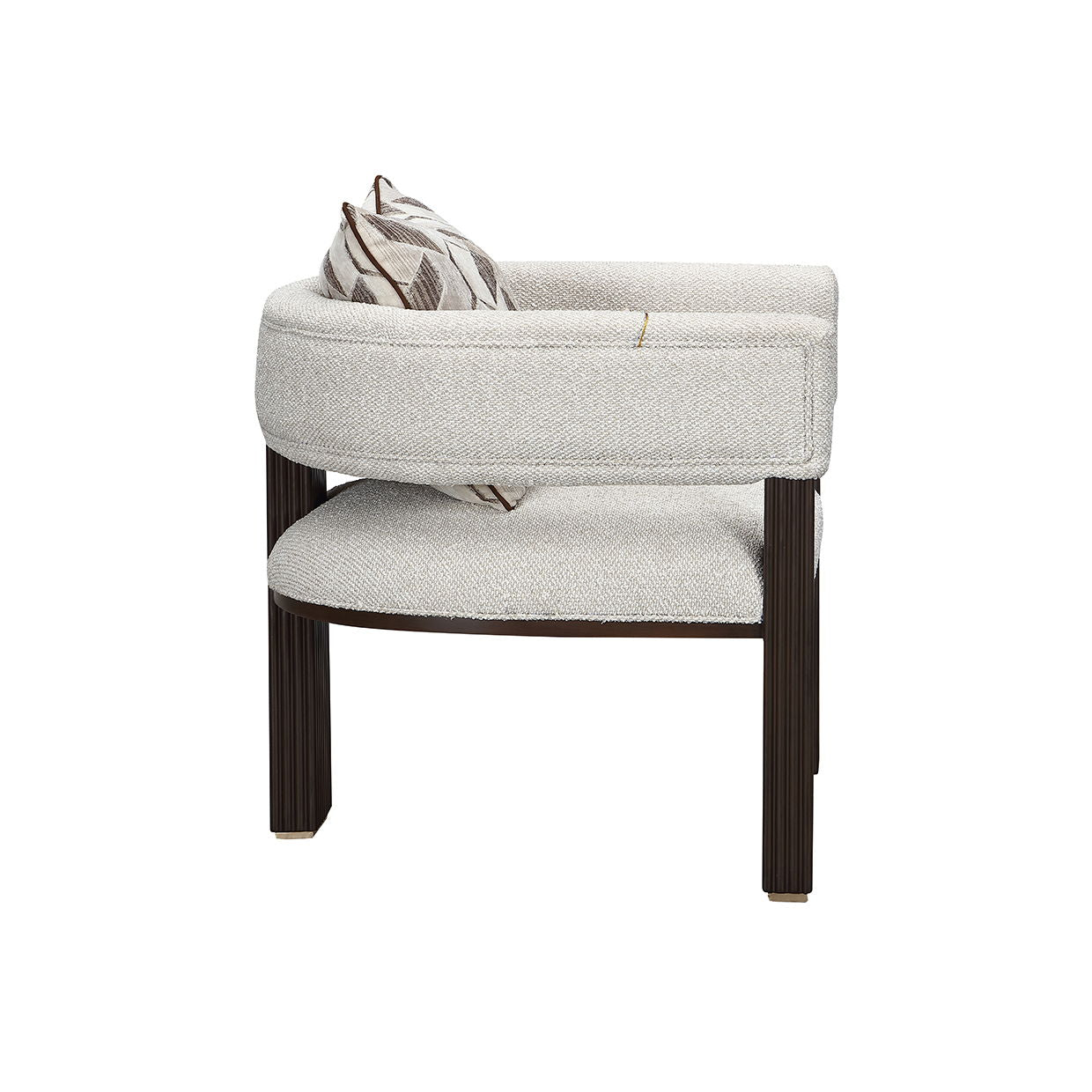 West Kensington - Accent Chair - Buff / Medium Espresso