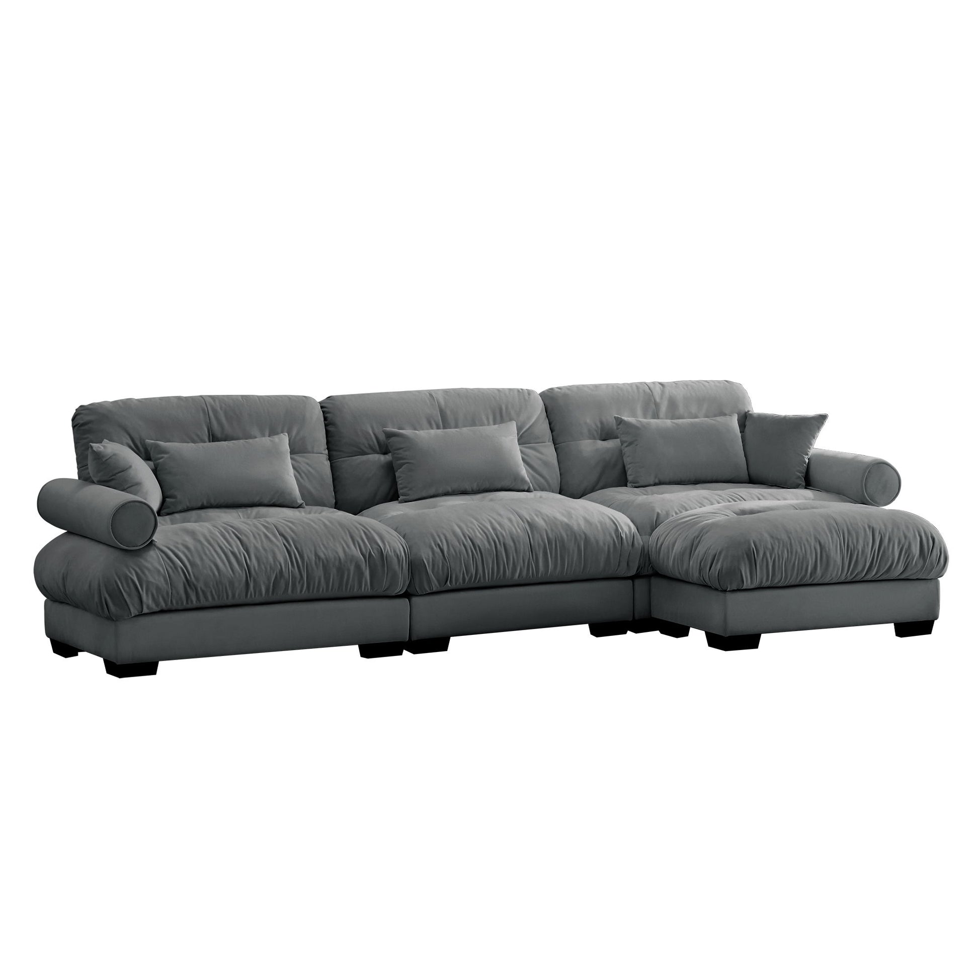 Super Comfort Oversized Modular Sectional Sofa With Movable Ottoman - Best Buy Furniture