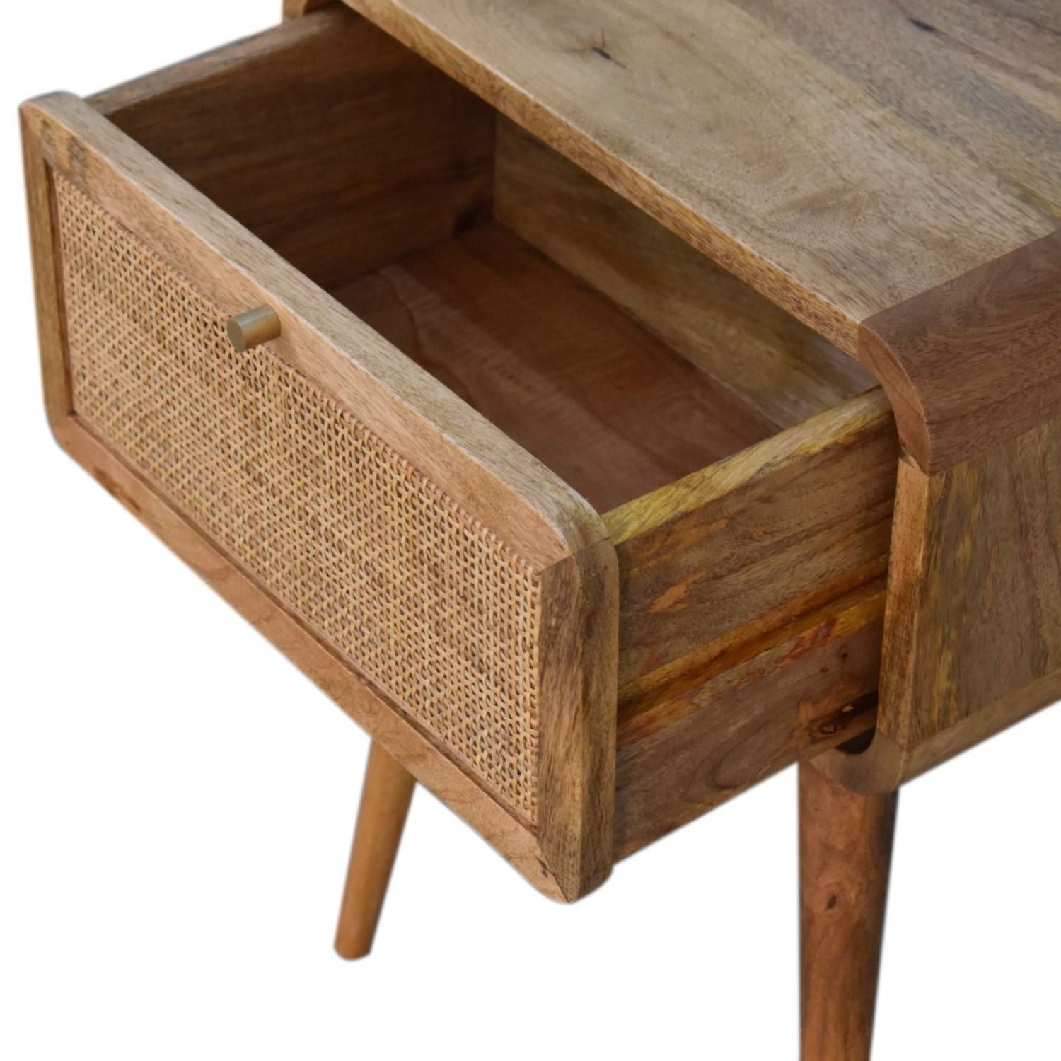 Mini Woven Nightstand - Oak - Best Buy Furniture