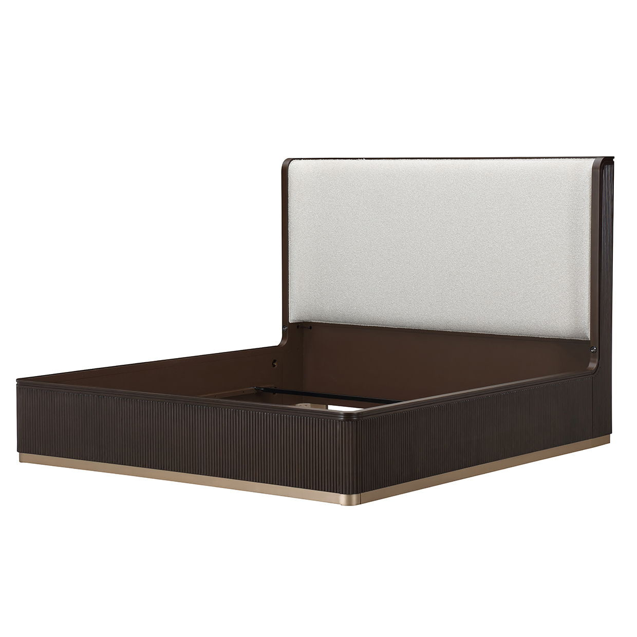 West Kensington - Eastern King Bed - Buff / Medium Espresso