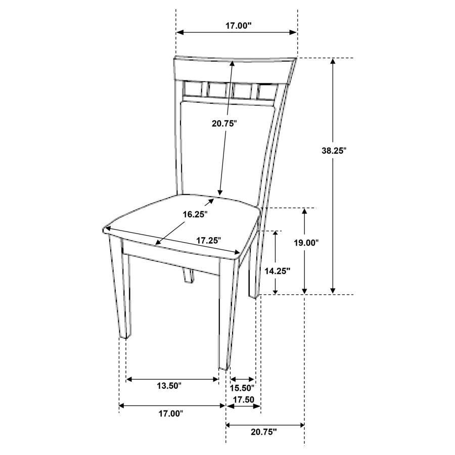 Gabriel - Closed Back Side Chairs (Set of 2) - Cappuccino