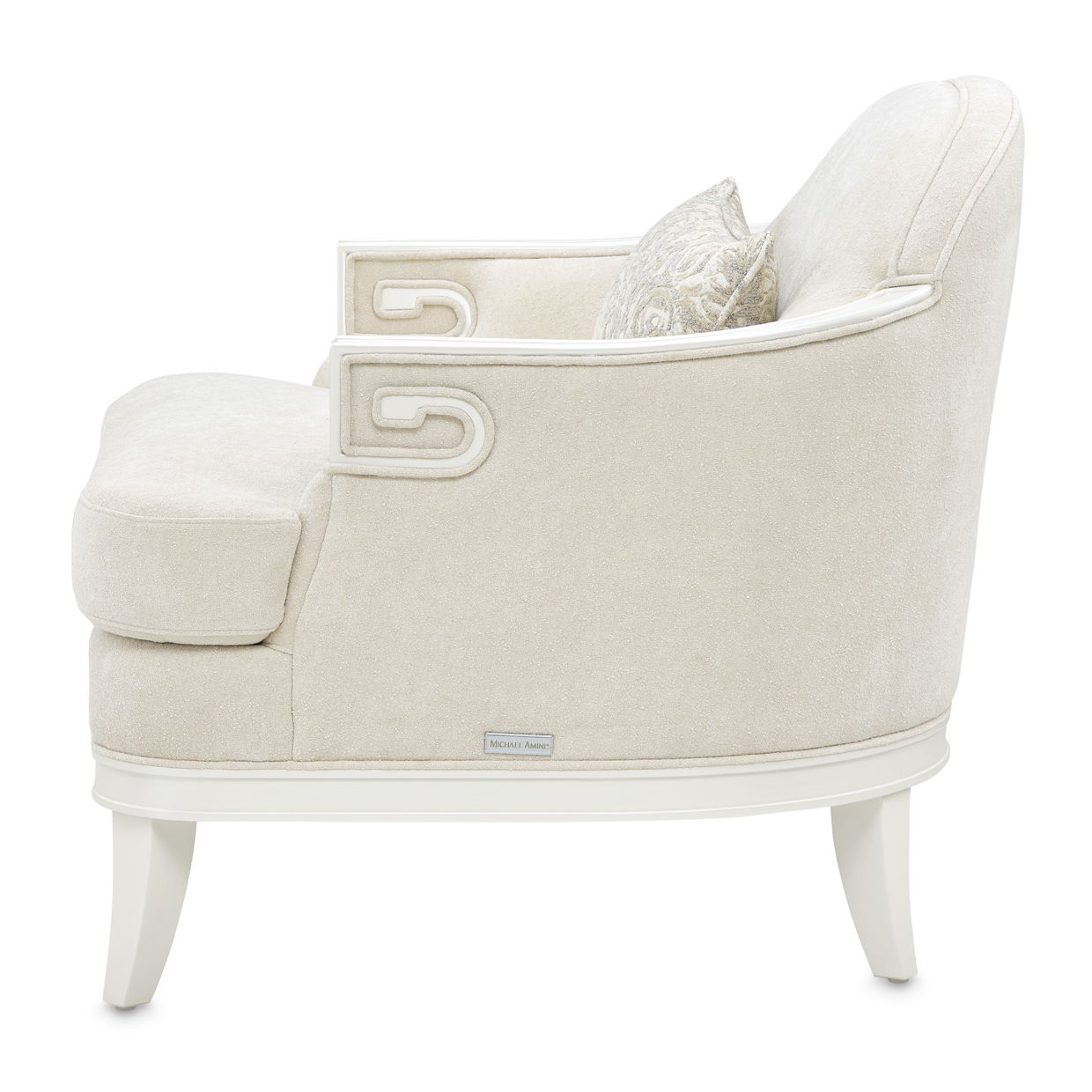 La Marisia - Chenille Matching Chair - Tranquil / Creamy Pearl