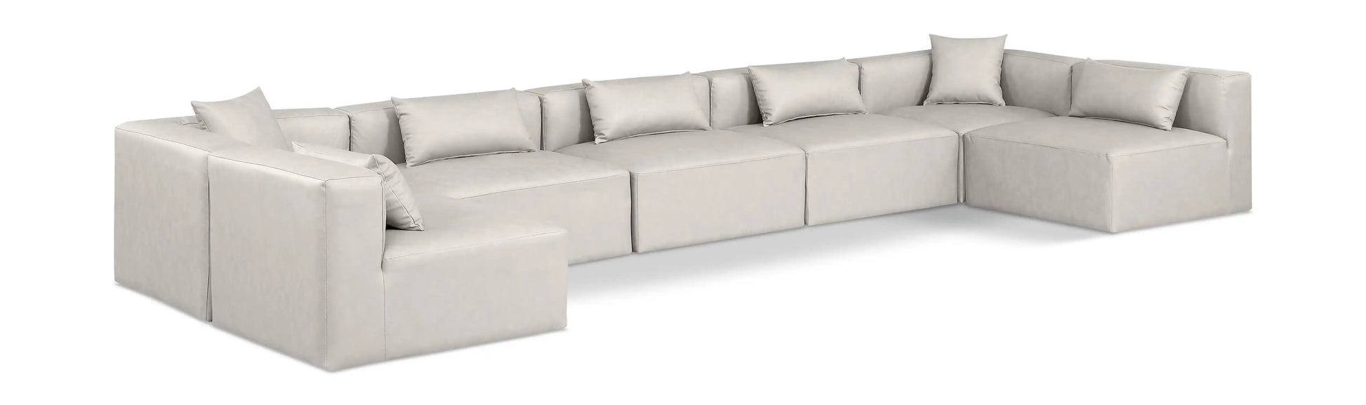 Cube - 7 Piece Modular U-Shaped Sectional - Best Buy Furniture