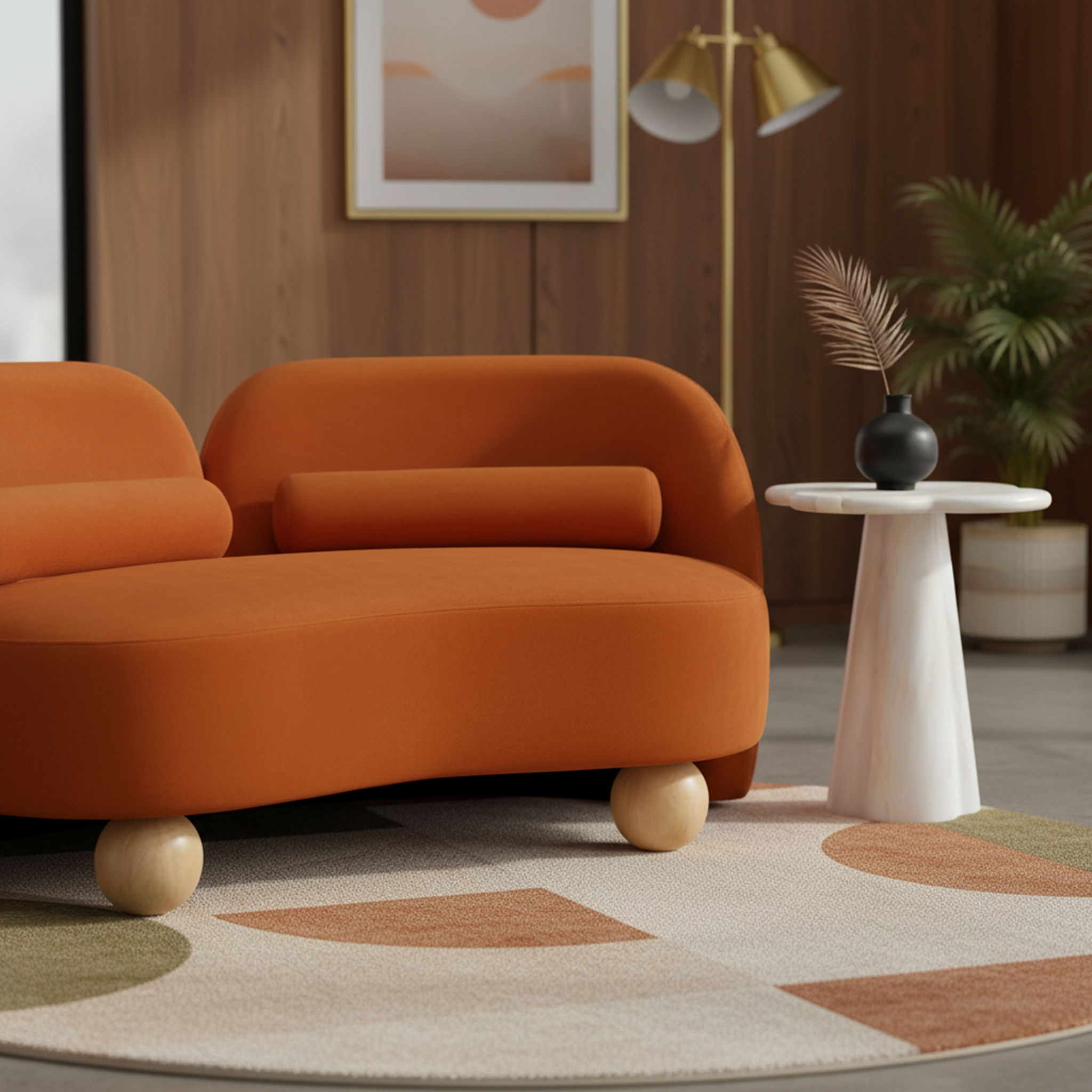 Daphne - Velvet Loveseat