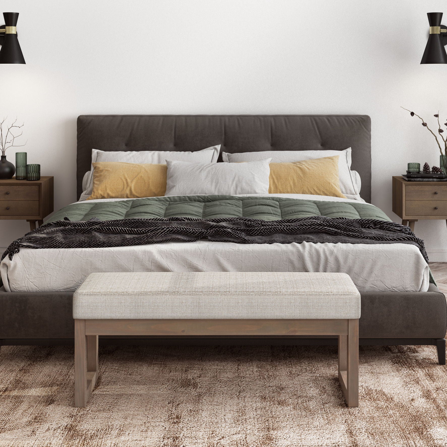 Milltown - Upholstered Ottoman Bench - Best Buy Furniture