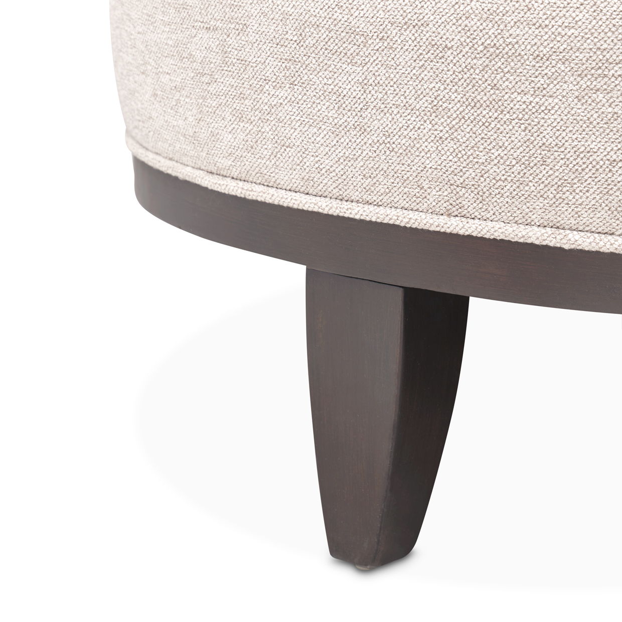 Camellia Field - Chenille Sofa - Beige / Dark Brown