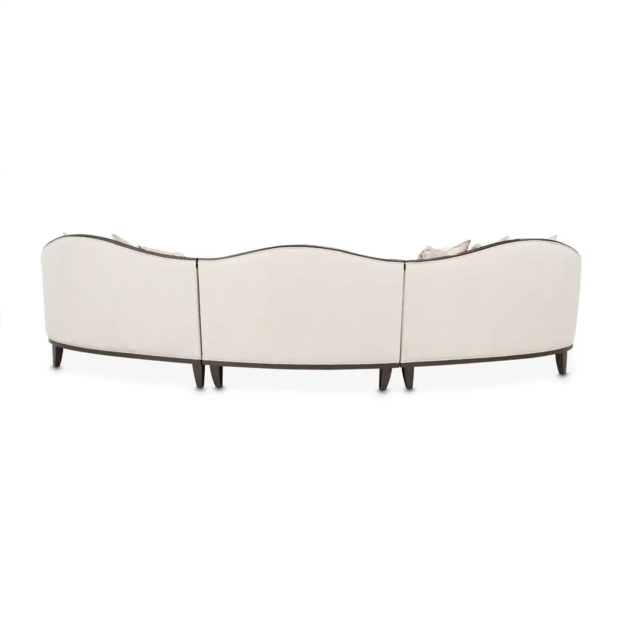 Camellia Field - 3-Piece Chenille Sofa - Linen / Warm Pecan