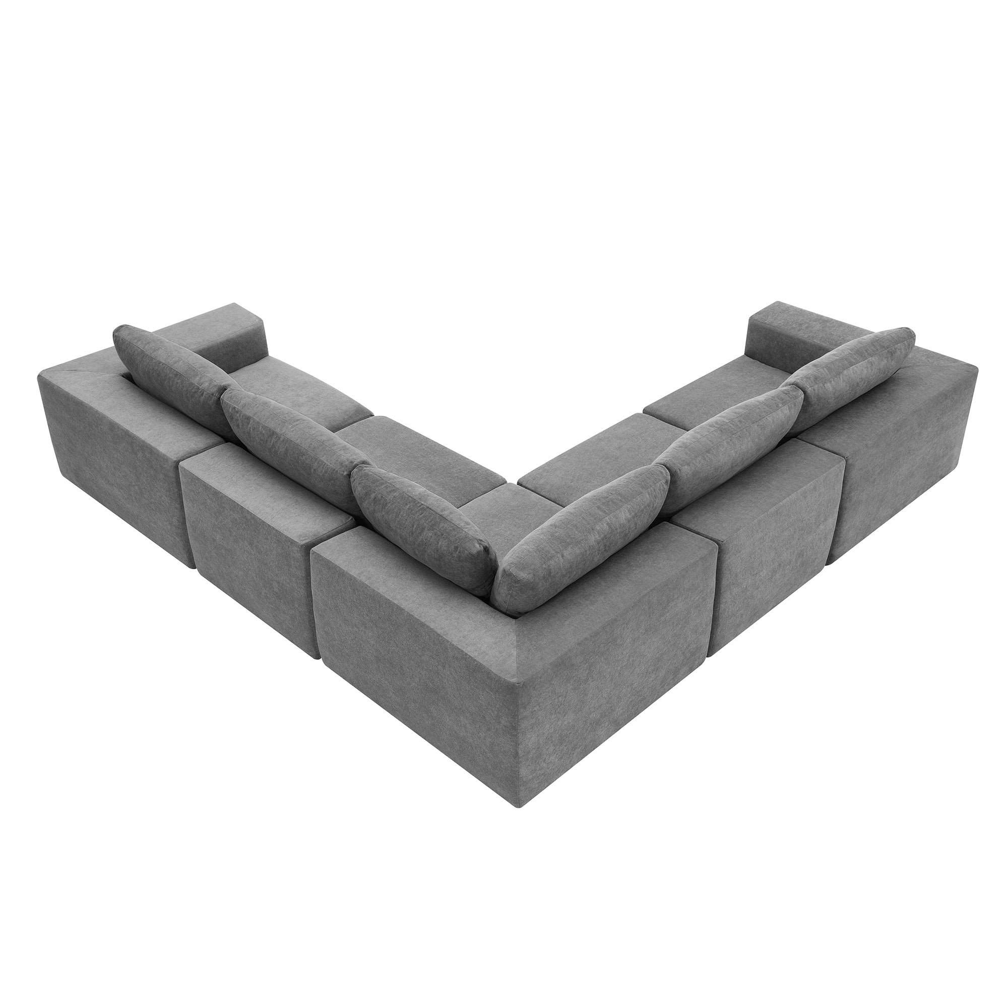 The Caitlyn Plush Modular Terrycloth Sectional