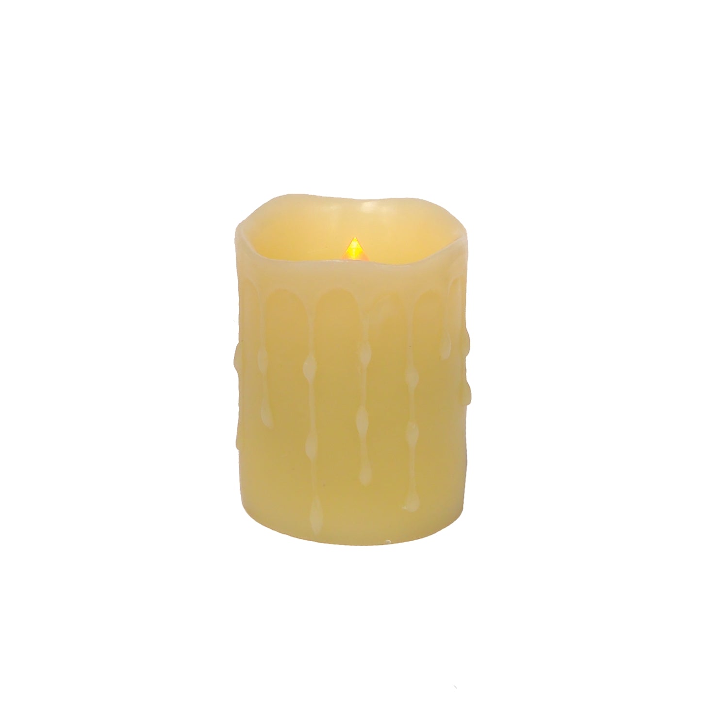 LED Dripping Wax Pillar Candles (Set of 4)