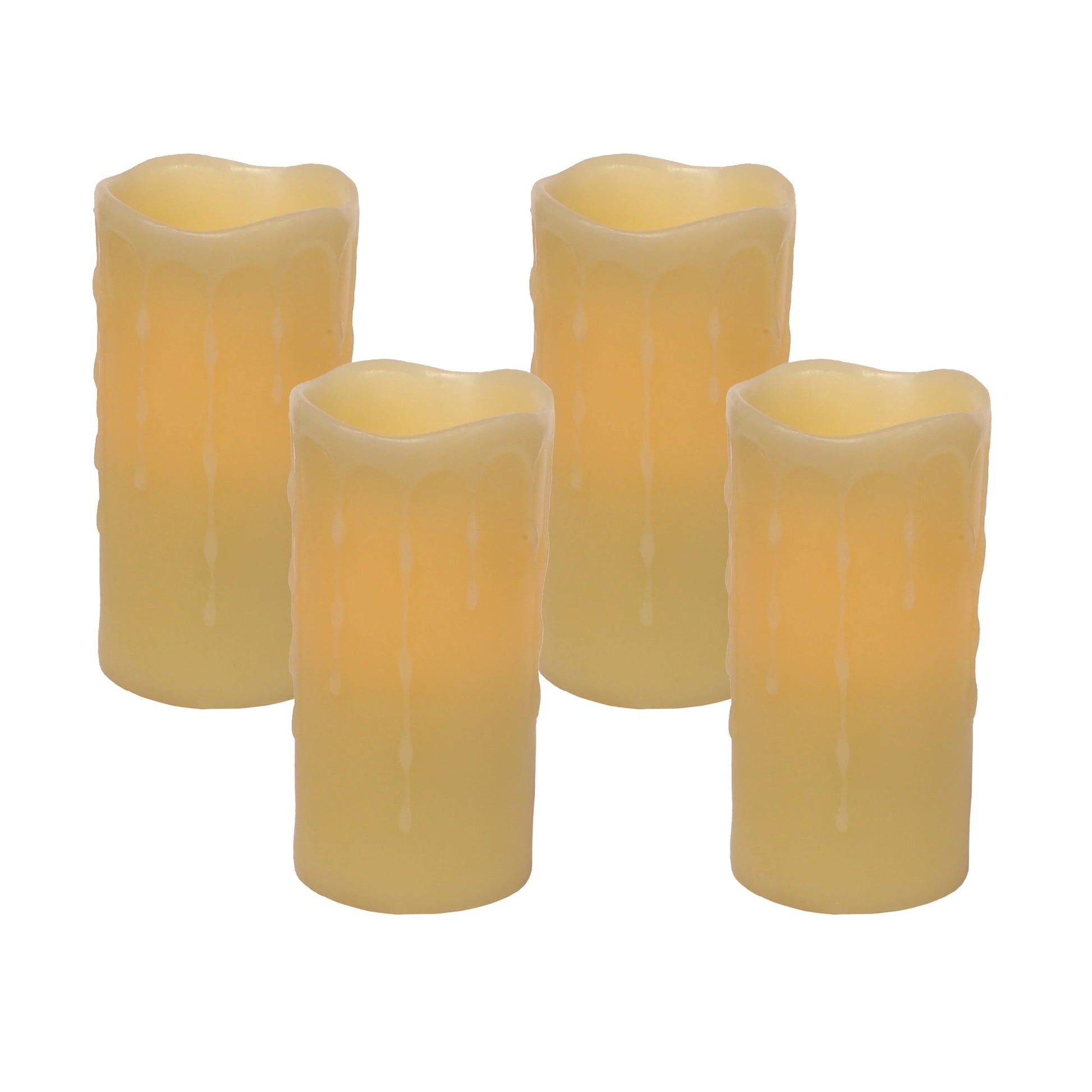 LED-Dripping-Wax-Pillar-Candles-(Set-of-4)-Candles