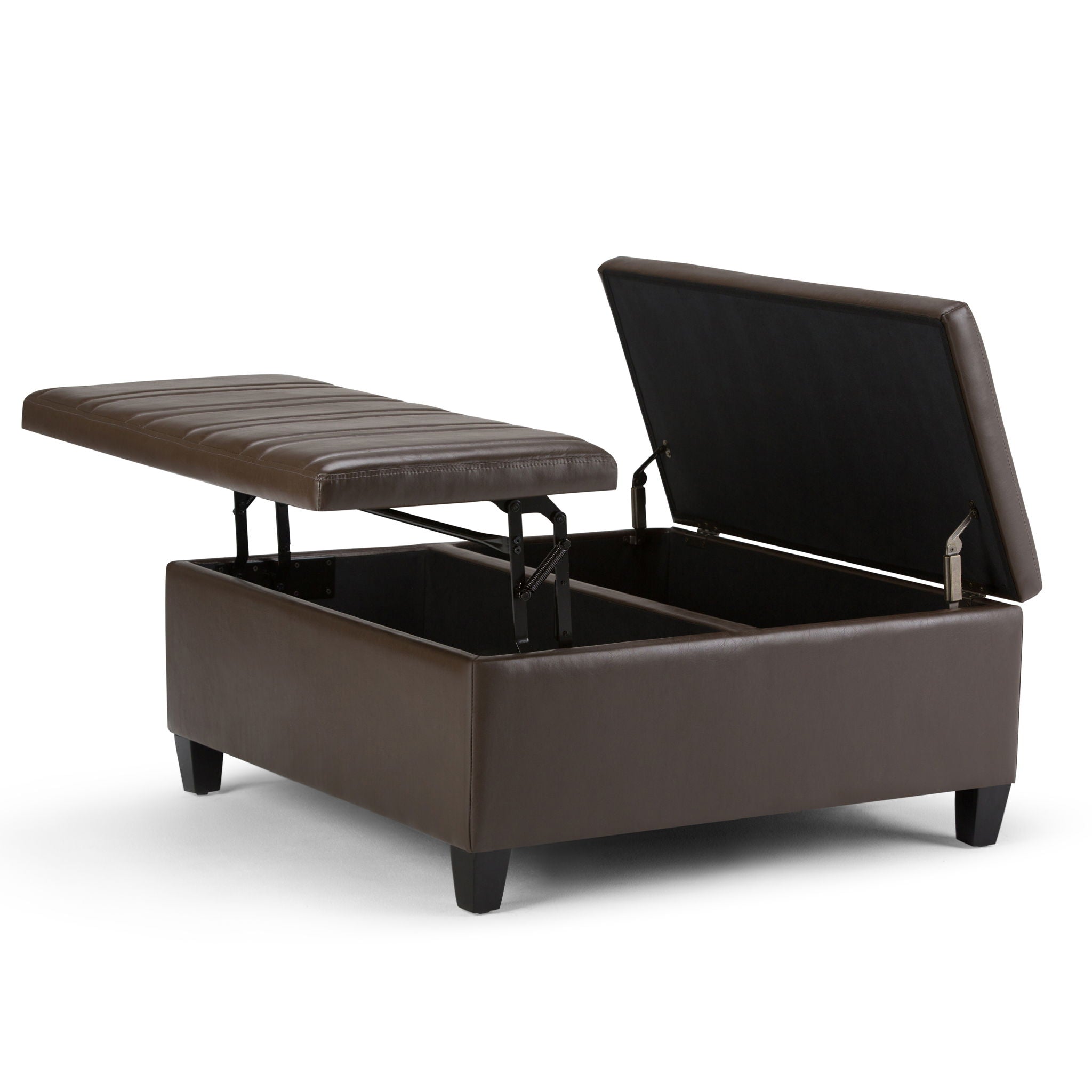Ellis - Coffee Table Storage Ottoman Contemporary Design - Best Buy Furniture