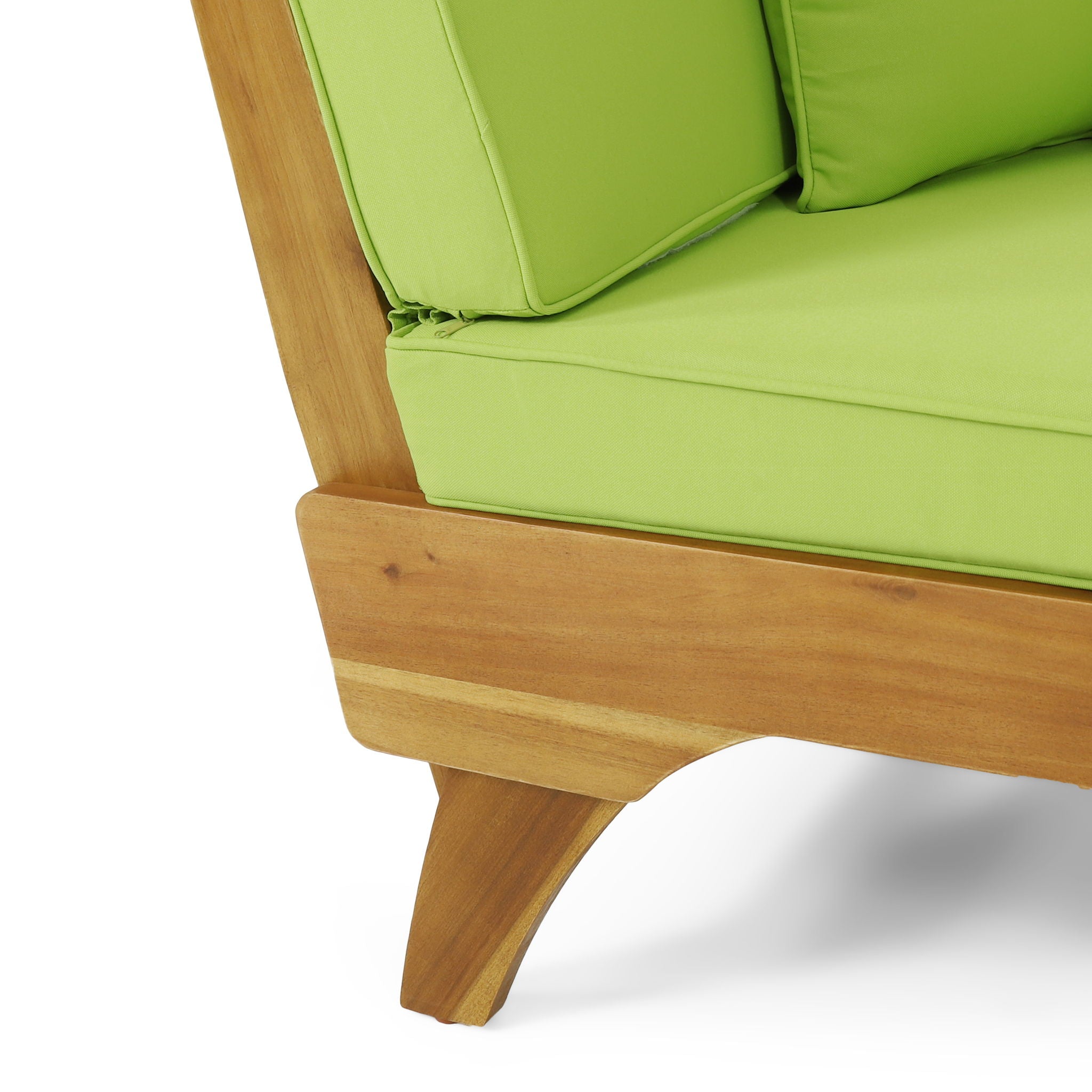 Outdoor Acacia Wood Expandable Daybed With Cushions