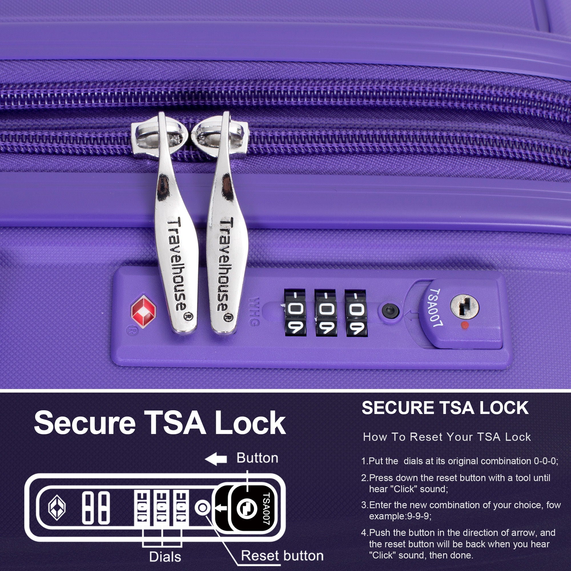 Expandable Hardshell Suitcase Double Spinner Wheels Luggage Sets