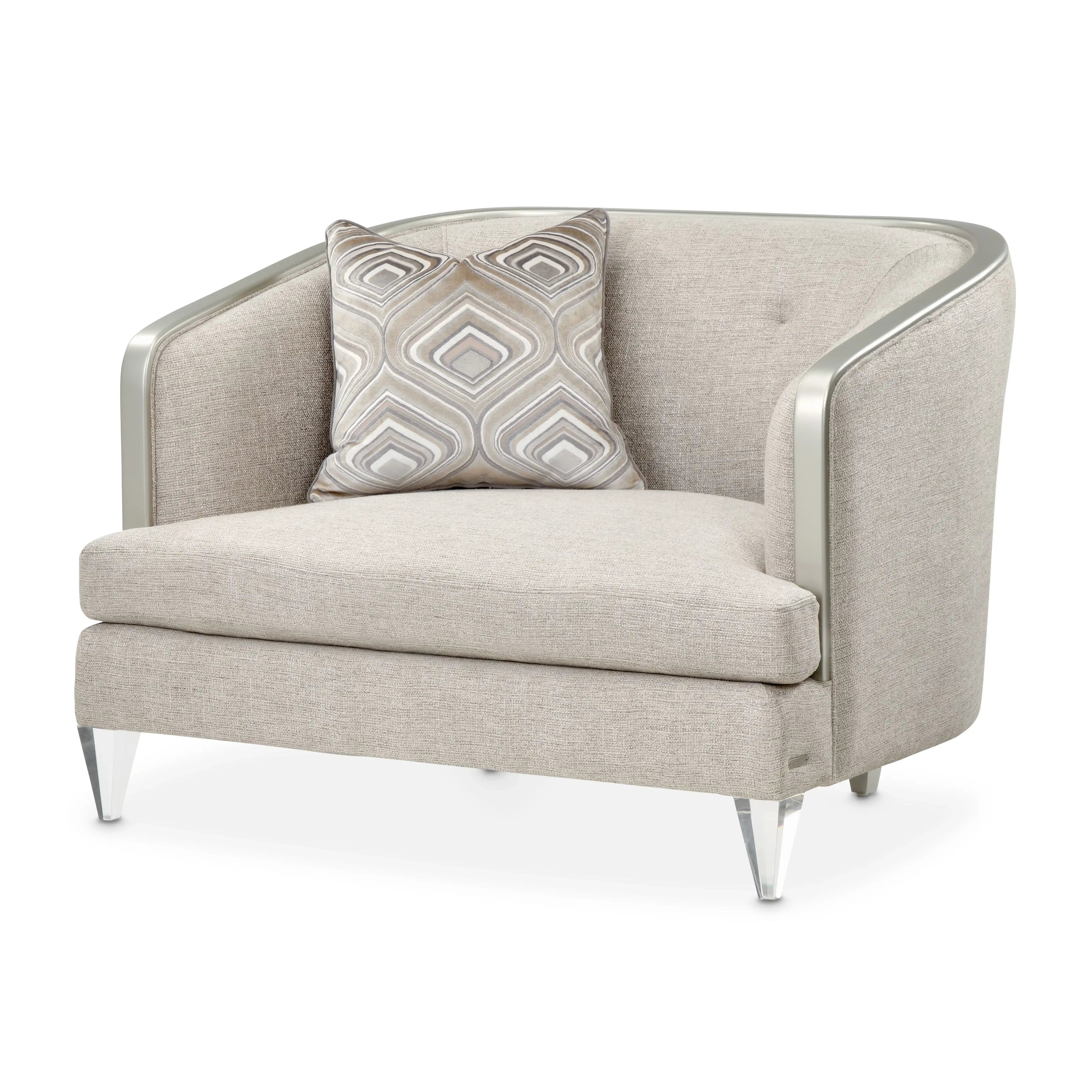 Camden Court - Chair And Half - Flax/Platinum