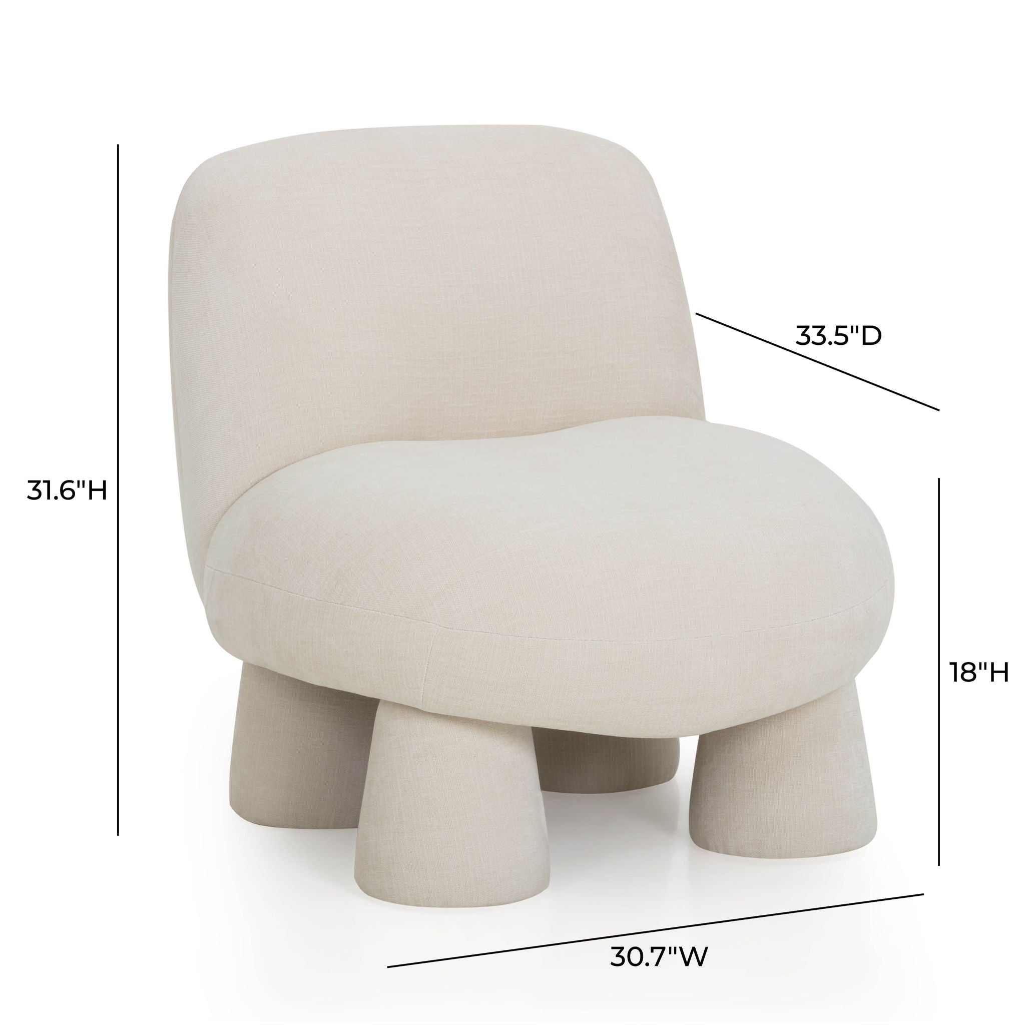 Stomp - Upcycled Chenille Accent Chair