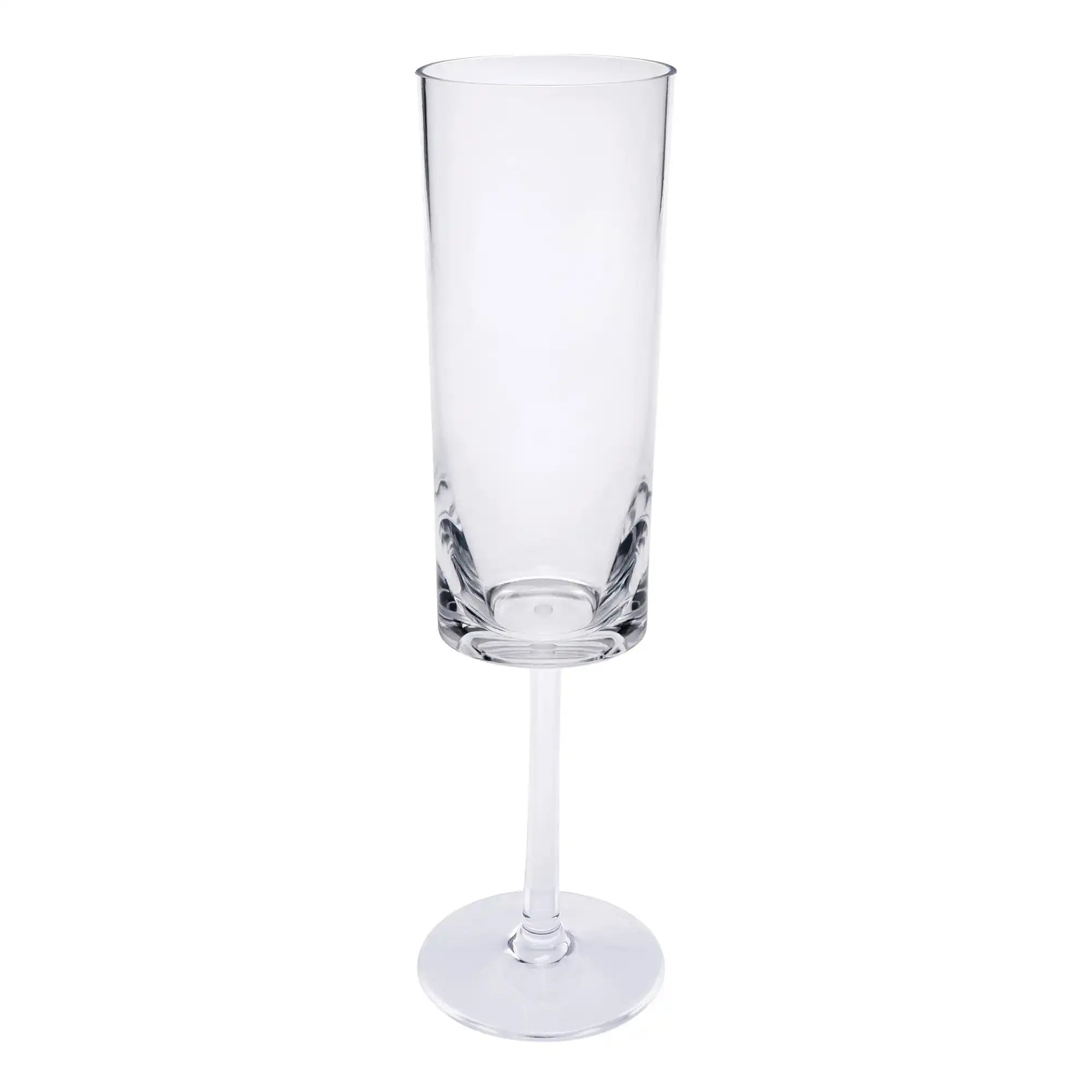 Oval Halo - Acrylic Champagne Flutes (Set of 4)