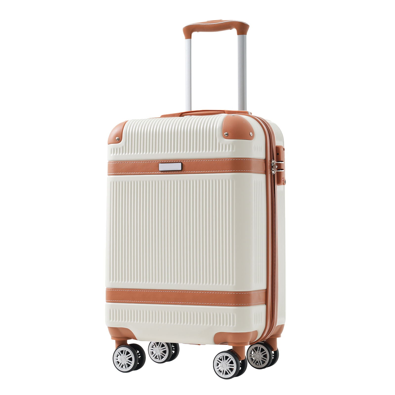 Hardshell Luggage Sets 3 Piece Carry On Suitcase Double Spinner Wheels With Tsa Lock