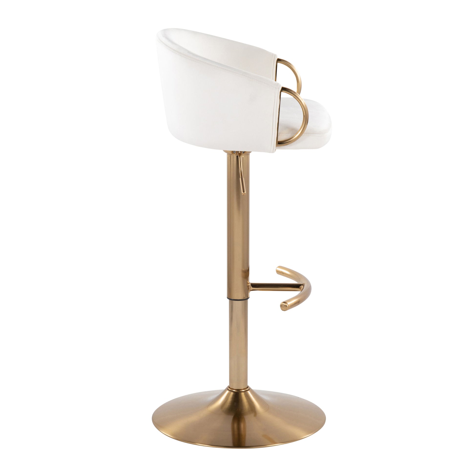 Claire - Contemporary / Glam Adjustable Bar Stool (Set of 2) - Best Buy Furniture
